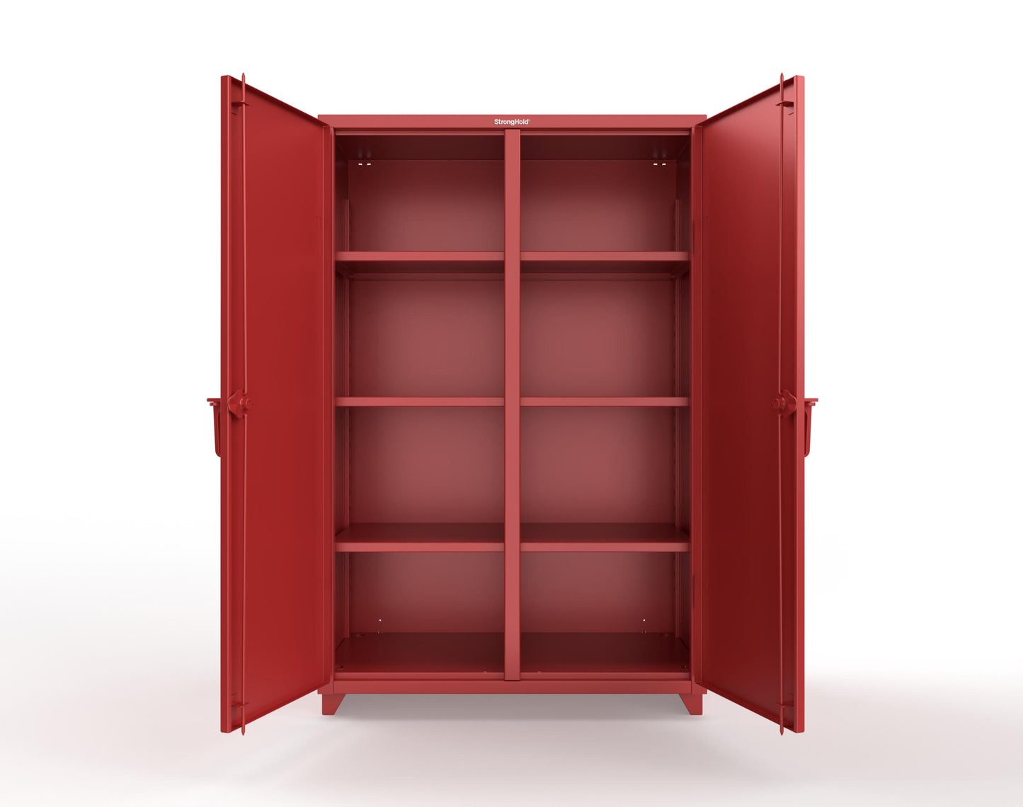 Extra Heavy Duty 14 GA Double Shift Cabinet with 6 Shelves - 48 In. W x 24 In. D x 75 In. H - 46-DS-246-L-3001