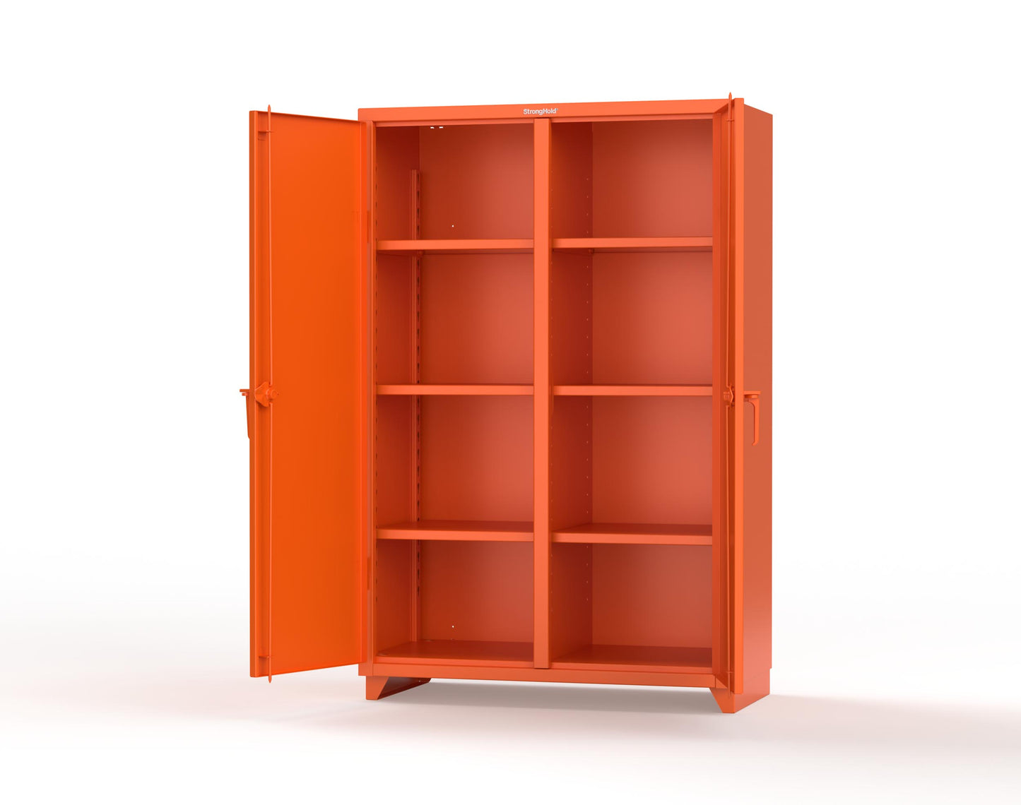Extra Heavy Duty 14 GA Double Shift Cabinet with 6 Shelves - 48 In. W x 24 In. D x 75 In. H - 46-DS-246-L-2009