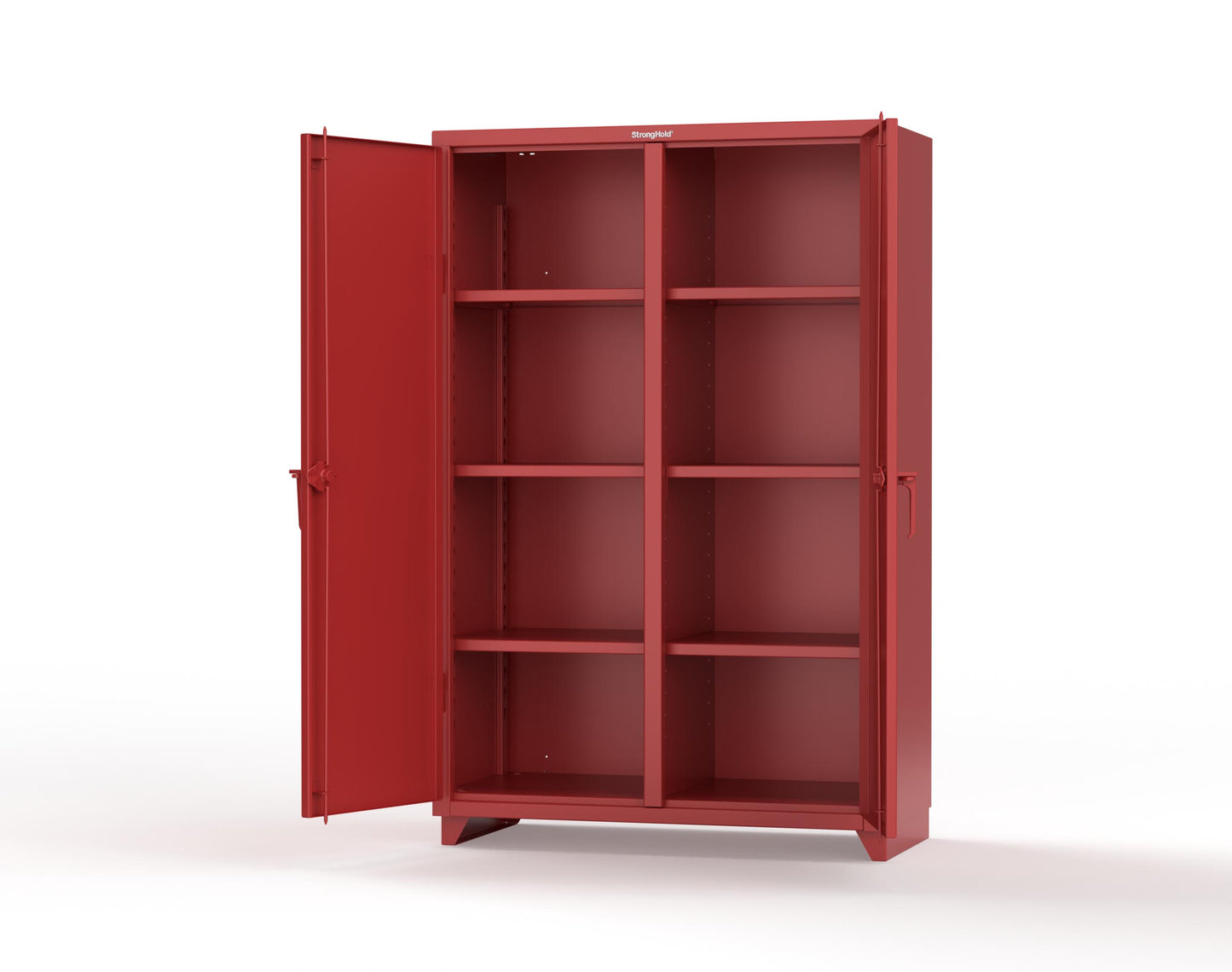 Extra Heavy Duty 14 GA Double Shift Cabinet with 6 Shelves - 48 In. W x 24 In. D x 75 In. H - 46-DS-246-L-3001