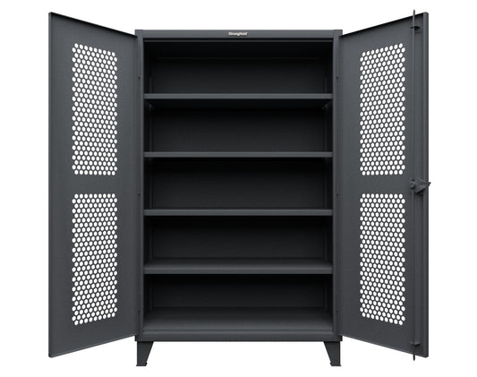 Extreme Duty 12 GA Cabinet with Ventilated (Hex) Doors - 48 In. W x 24 In. D x 78 In. H
