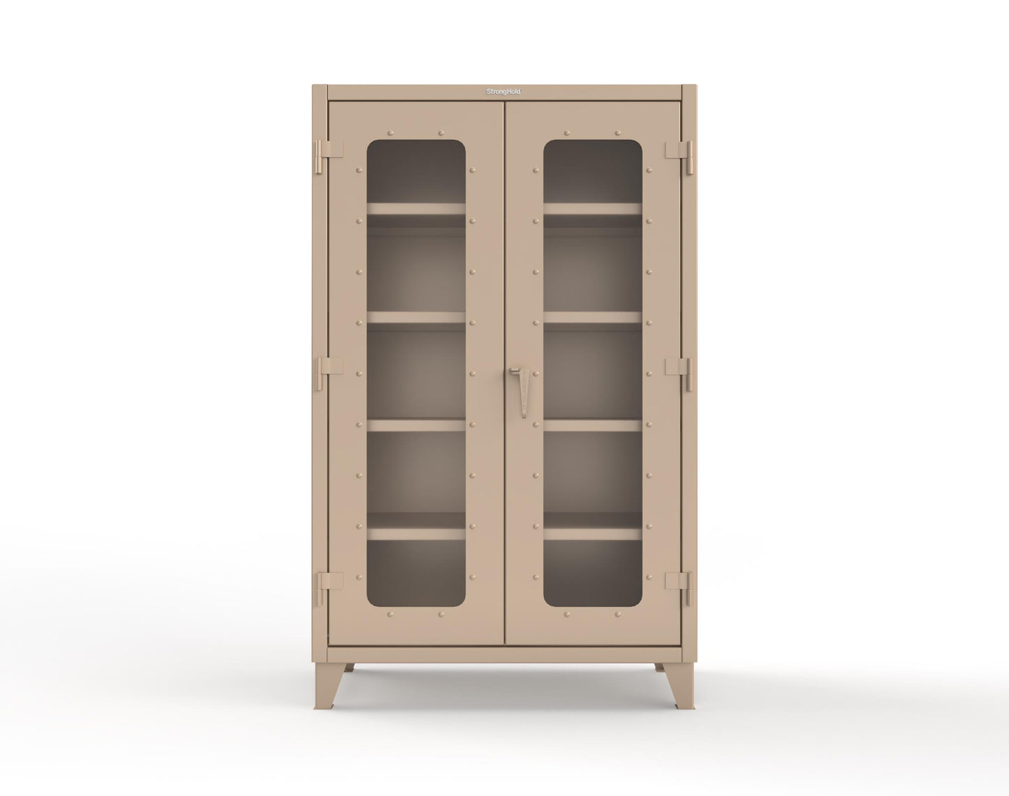 Extreme Duty 12 GA Clearview Cabinet with 4 Shelves - 48 In. W x 24 In. D x 78 In. H - 46-LD-244-1019