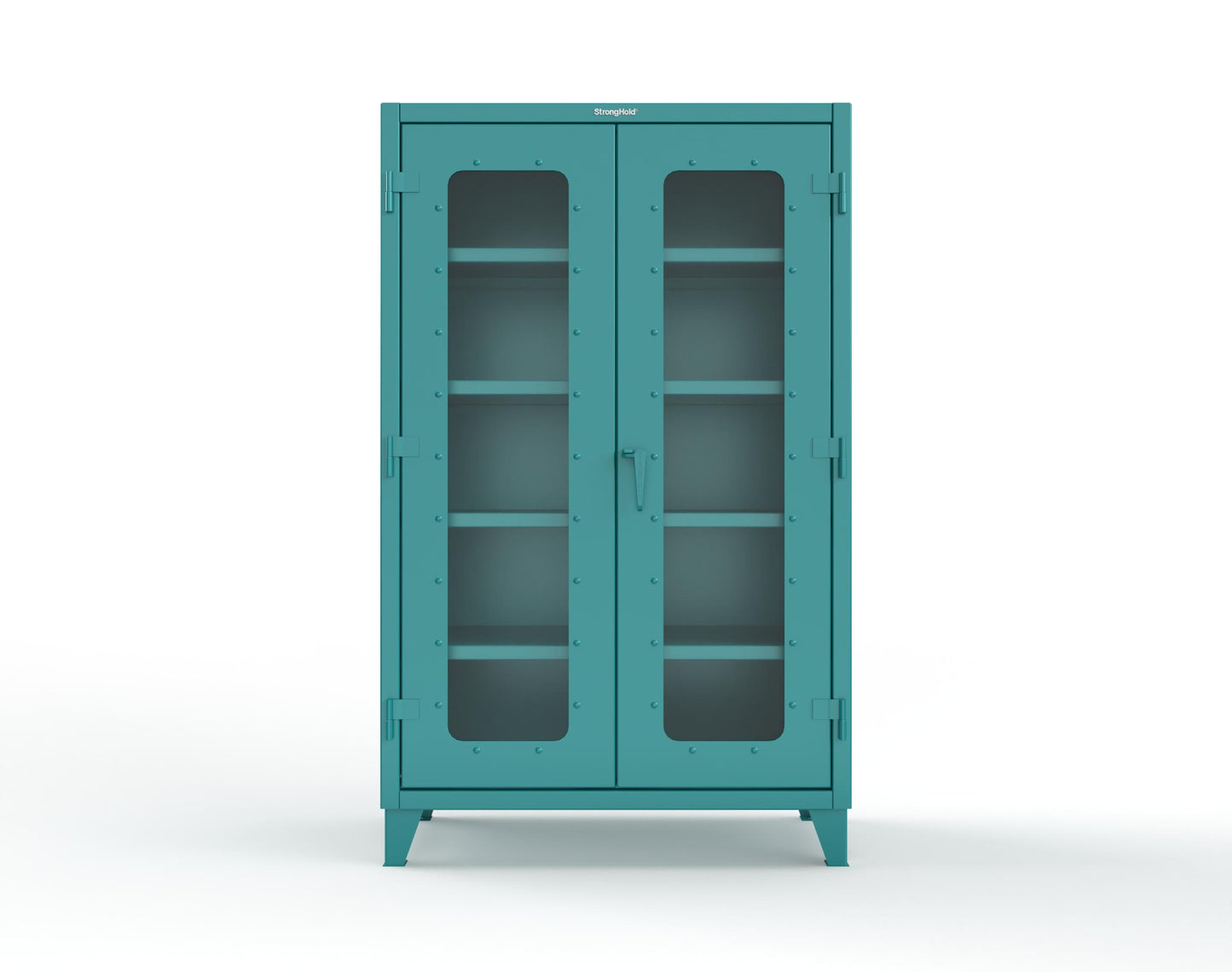 Extreme Duty 12 GA Clearview Cabinet with 4 Shelves - 48 In. W x 24 In. D x 78 In. H - 46-LD-244-5021