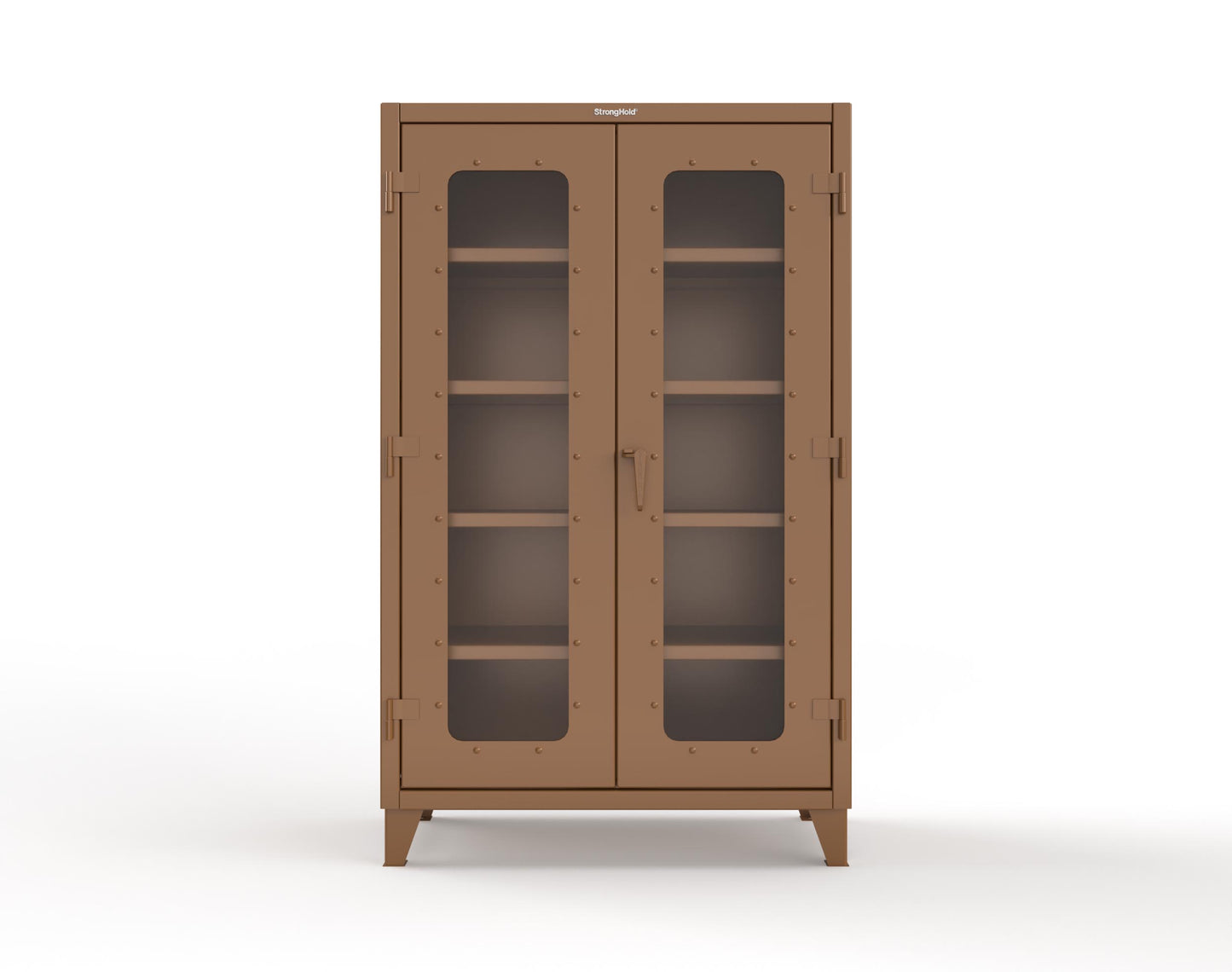 Extreme Duty 12 GA Clearview Cabinet with 4 Shelves - 48 In. W x 24 In. D x 78 In. H - 46-LD-244-8008