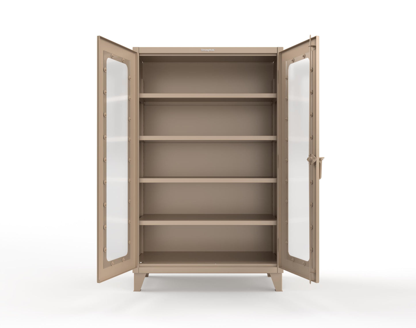 Extreme Duty 12 GA Clearview Cabinet with 4 Shelves - 48 In. W x 24 In. D x 78 In. H - 46-LD-244-1019
