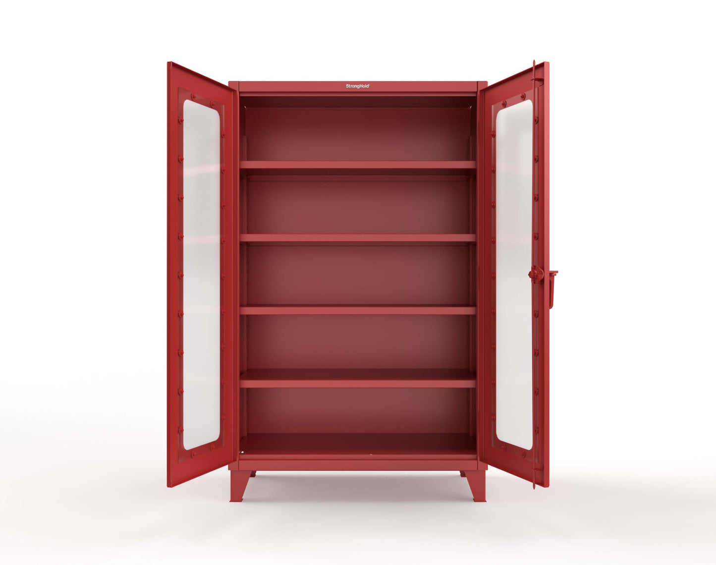 Extreme Duty 12 GA Clearview Cabinet with 4 Shelves - 48 In. W x 24 In. D x 78 In. H - 46-LD-244-3001