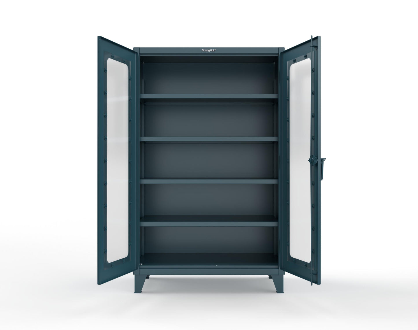 Extreme Duty 12 GA Clearview Cabinet with 4 Shelves - 48 In. W x 24 In. D x 78 In. H - 46-LD-244-5001