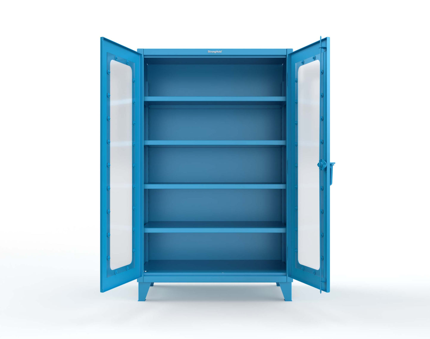 Extreme Duty 12 GA Clearview Cabinet with 4 Shelves - 48 In. W x 24 In. D x 78 In. H - 46-LD-244-5012