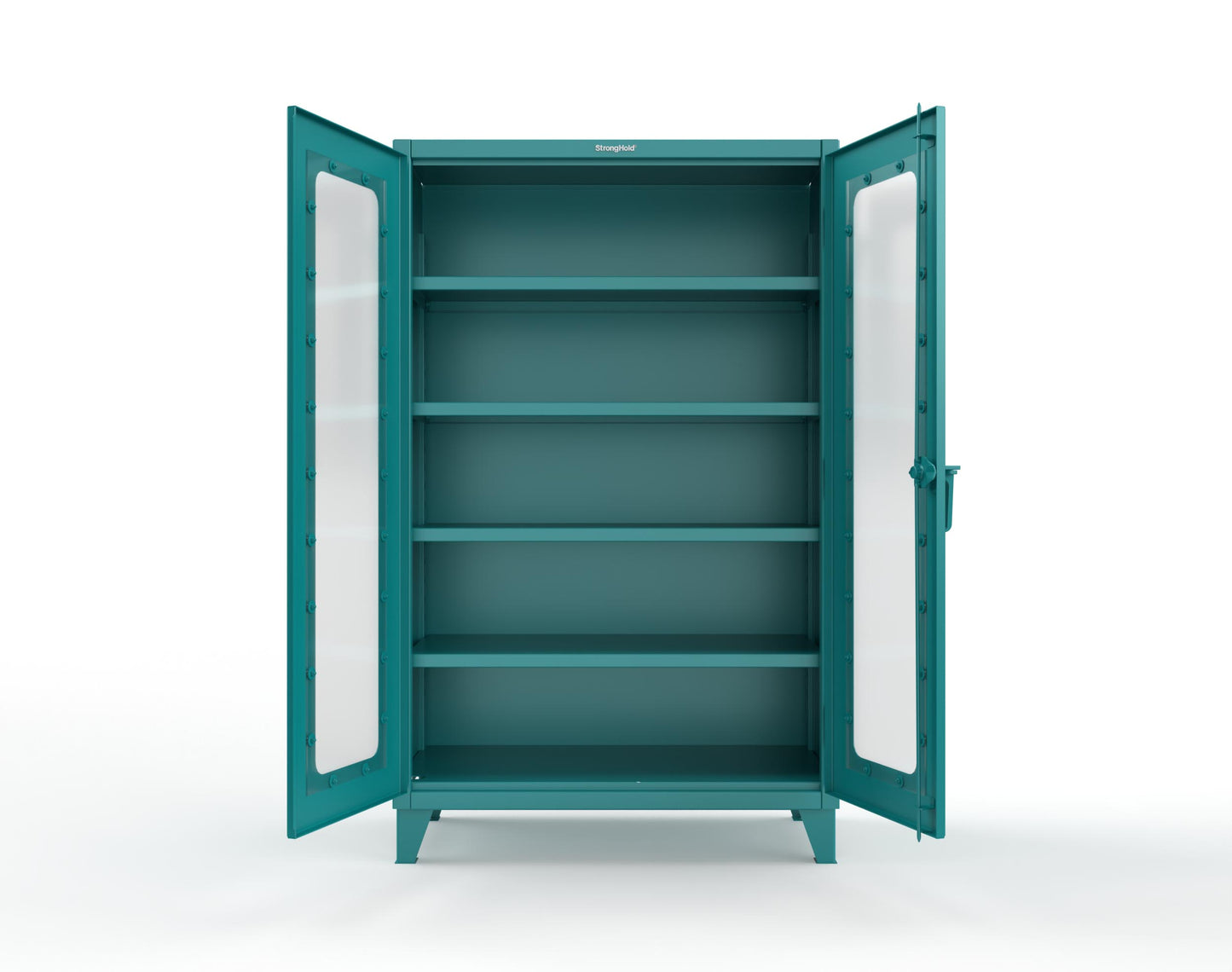 Extreme Duty 12 GA Clearview Cabinet with 4 Shelves - 48 In. W x 24 In. D x 78 In. H - 46-LD-244-5021