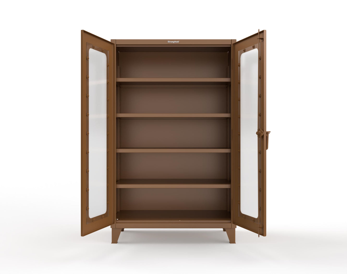 Extreme Duty 12 GA Clearview Cabinet with 4 Shelves - 48 In. W x 24 In. D x 78 In. H - 46-LD-244-8008