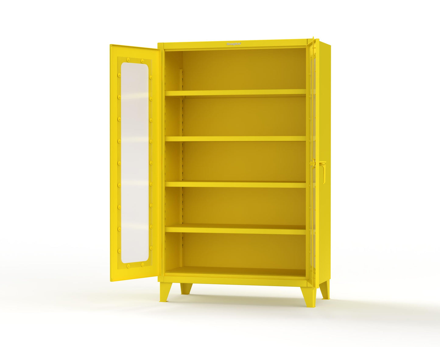 Extreme Duty 12 GA Clearview Cabinet with 4 Shelves - 48 In. W x 24 In. D x 78 In. H - 46-LD-244-1021