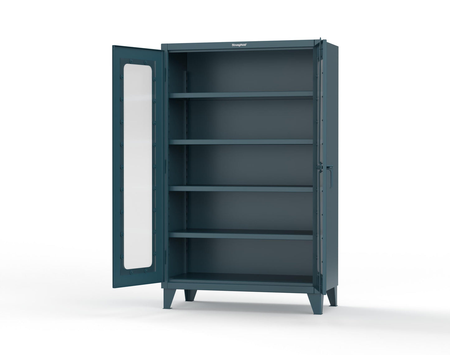 Extreme Duty 12 GA Clearview Cabinet with 4 Shelves - 48 In. W x 24 In. D x 78 In. H - 46-LD-244-5001