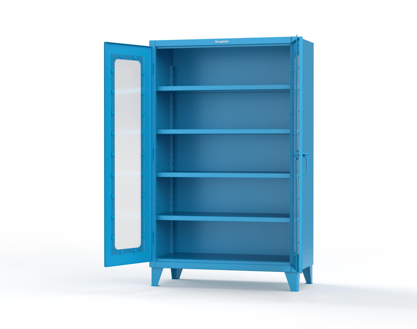 Extreme Duty 12 GA Clearview Cabinet with 4 Shelves - 48 In. W x 24 In. D x 78 In. H - 46-LD-244-5012