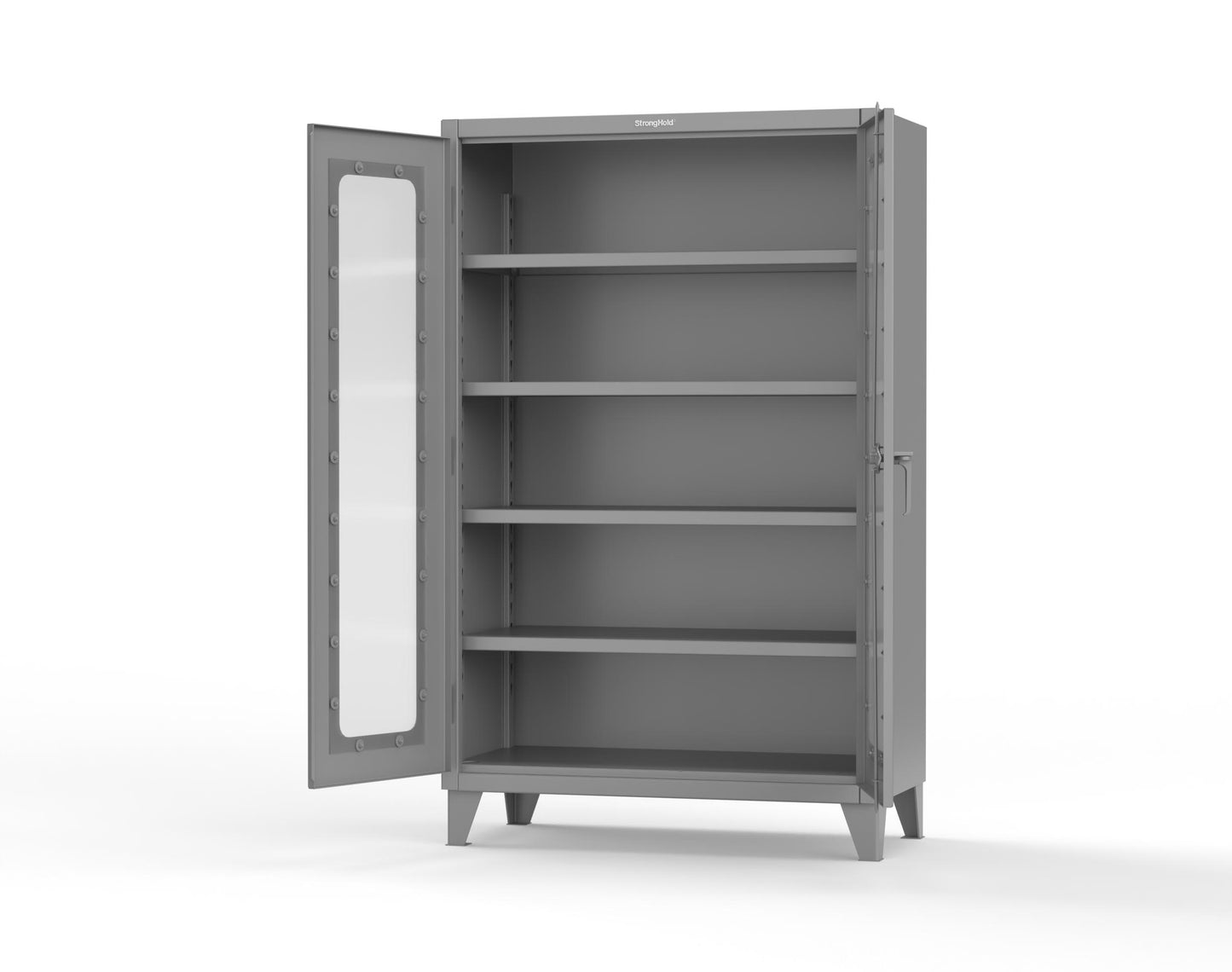 Extreme Duty 12 GA Clearview Cabinet with 4 Shelves - 48 In. W x 24 In. D x 78 In. H - 46-LD-244-7037