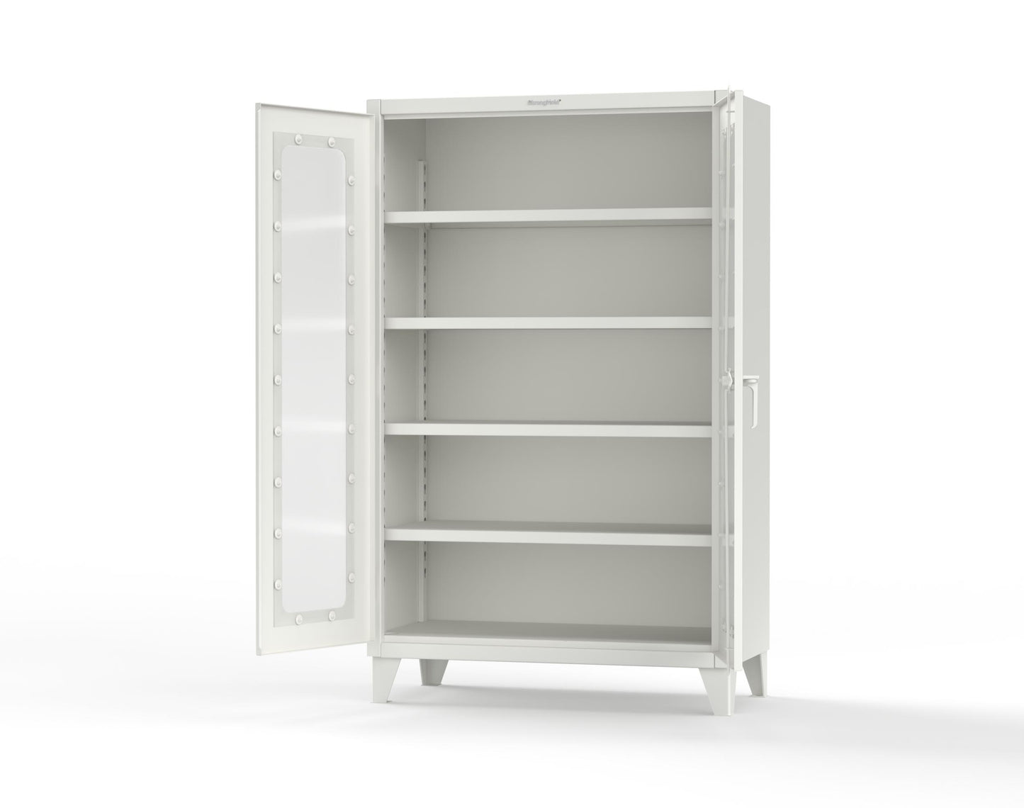 Extreme Duty 12 GA Clearview Cabinet with 4 Shelves - 48 In. W x 24 In. D x 78 In. H - 46-LD-244-9003