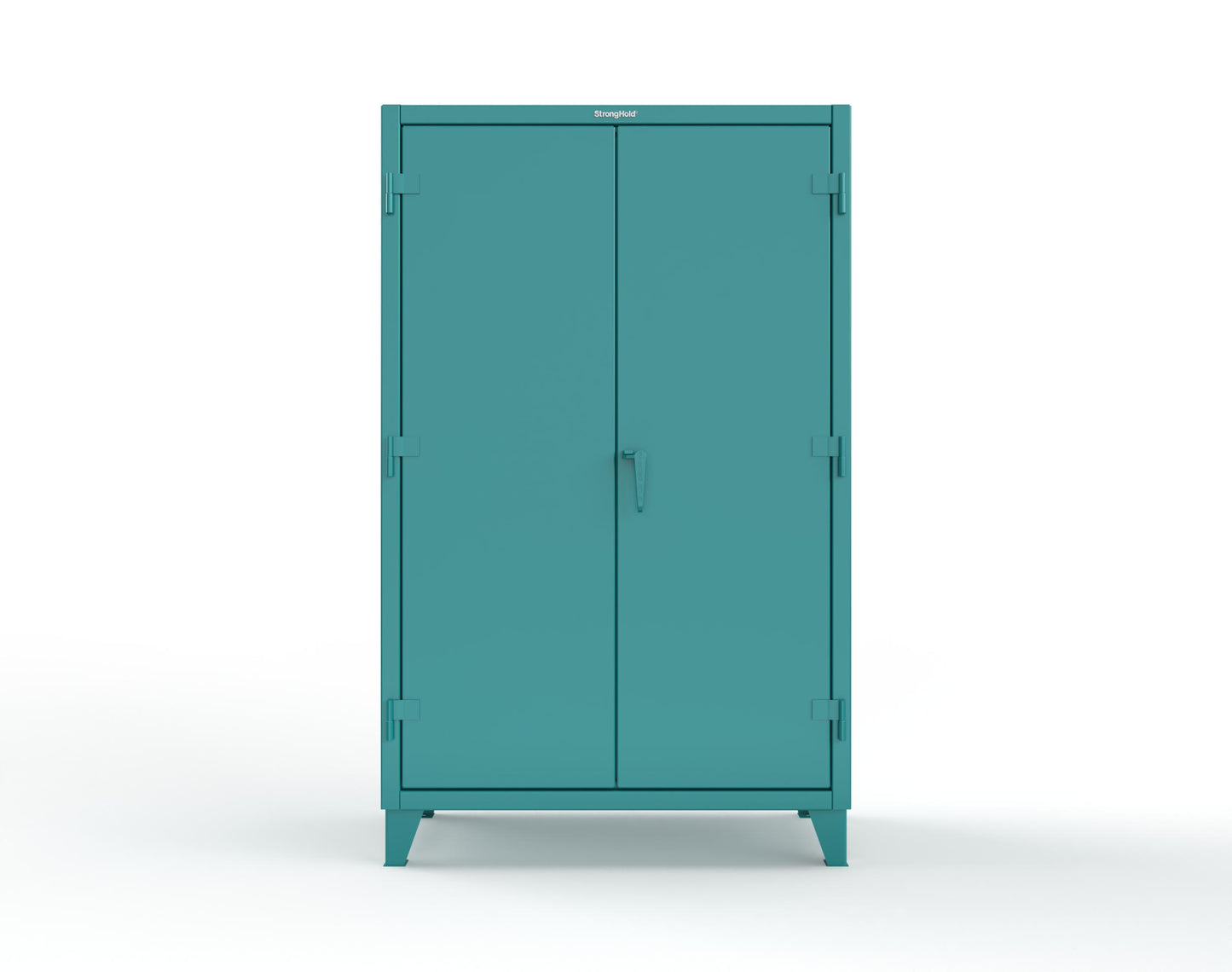 Extreme Duty 12 GA Cabinet with 4 Slide-Out Shelves, 6 Half-Width Drawers with Dividers - 48 In. W x 24 In. D x 78 In. H - 46-PB-244SOS-6/5DBPH-5021