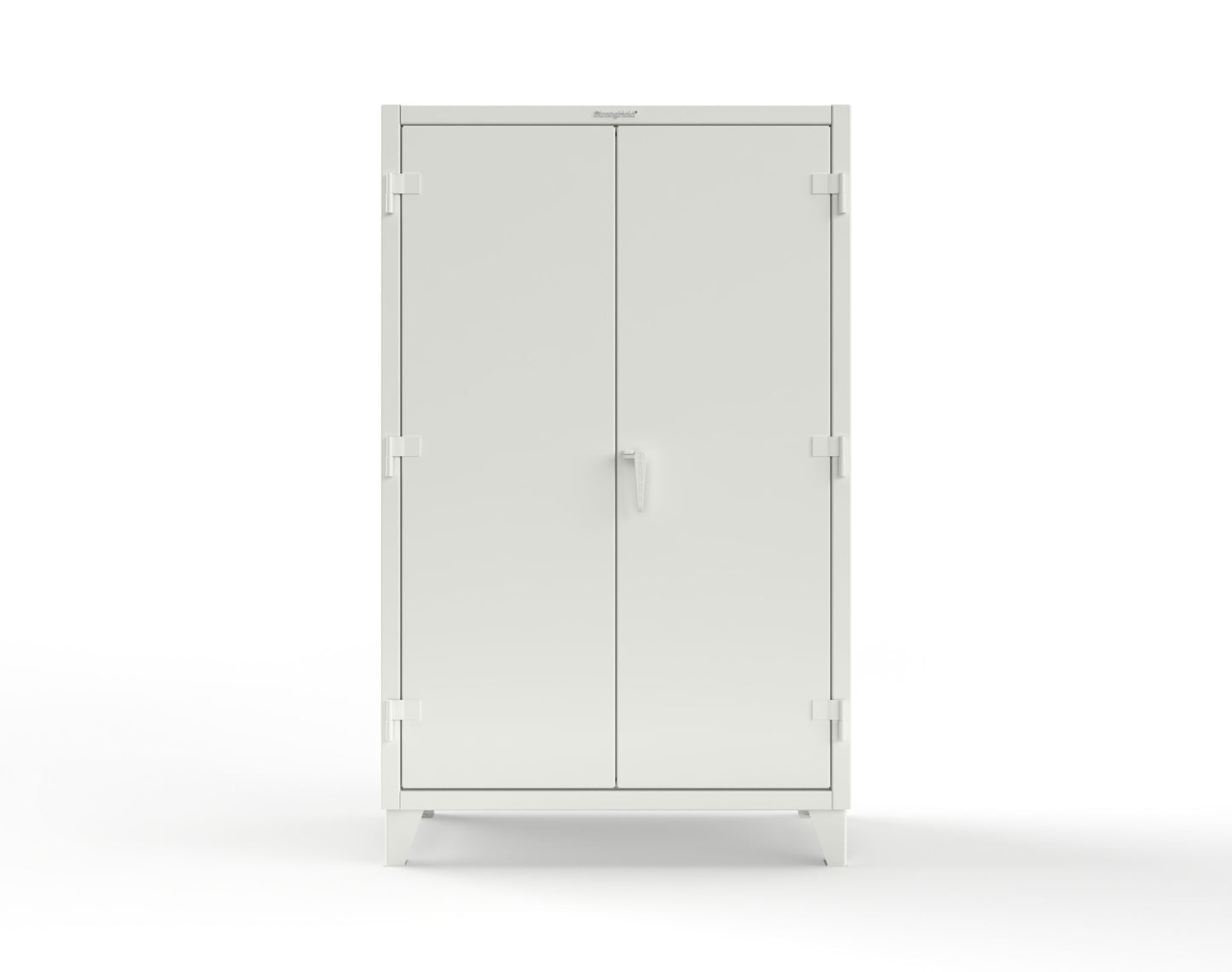 Extreme Duty 12 GA Cabinet with 4 Slide-Out Shelves, 6 Half-Width Drawers with Dividers - 48 In. W x 24 In. D x 78 In. H - 46-PB-244SOS-6/5DBPH-9003