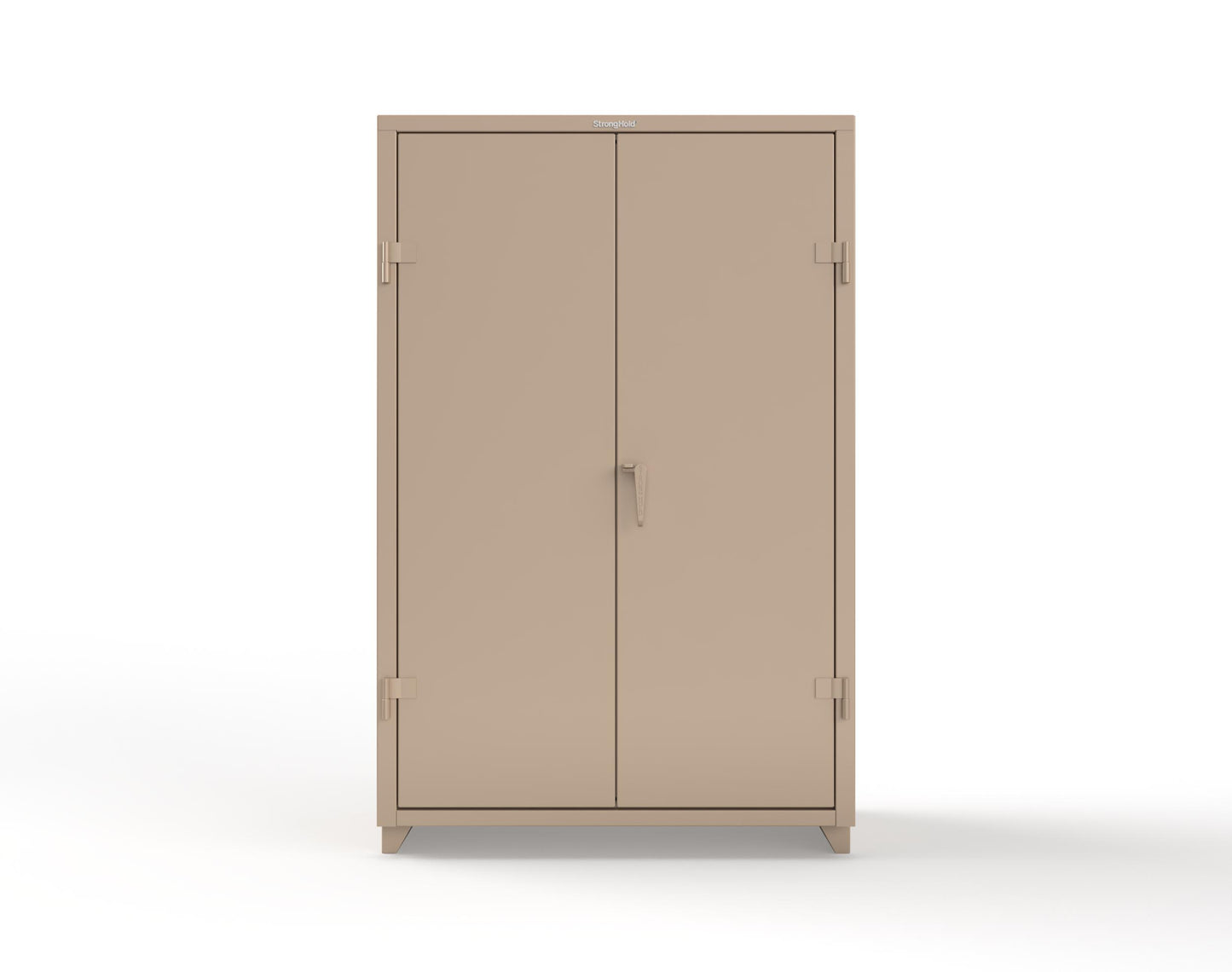 Extra Heavy Duty 14 GA Uniform Cabinet with 7 Drawers, 3 Shelves - 48 In. W x 24 In. D x 75 In. H - 46-W-243-7DB-L-1019