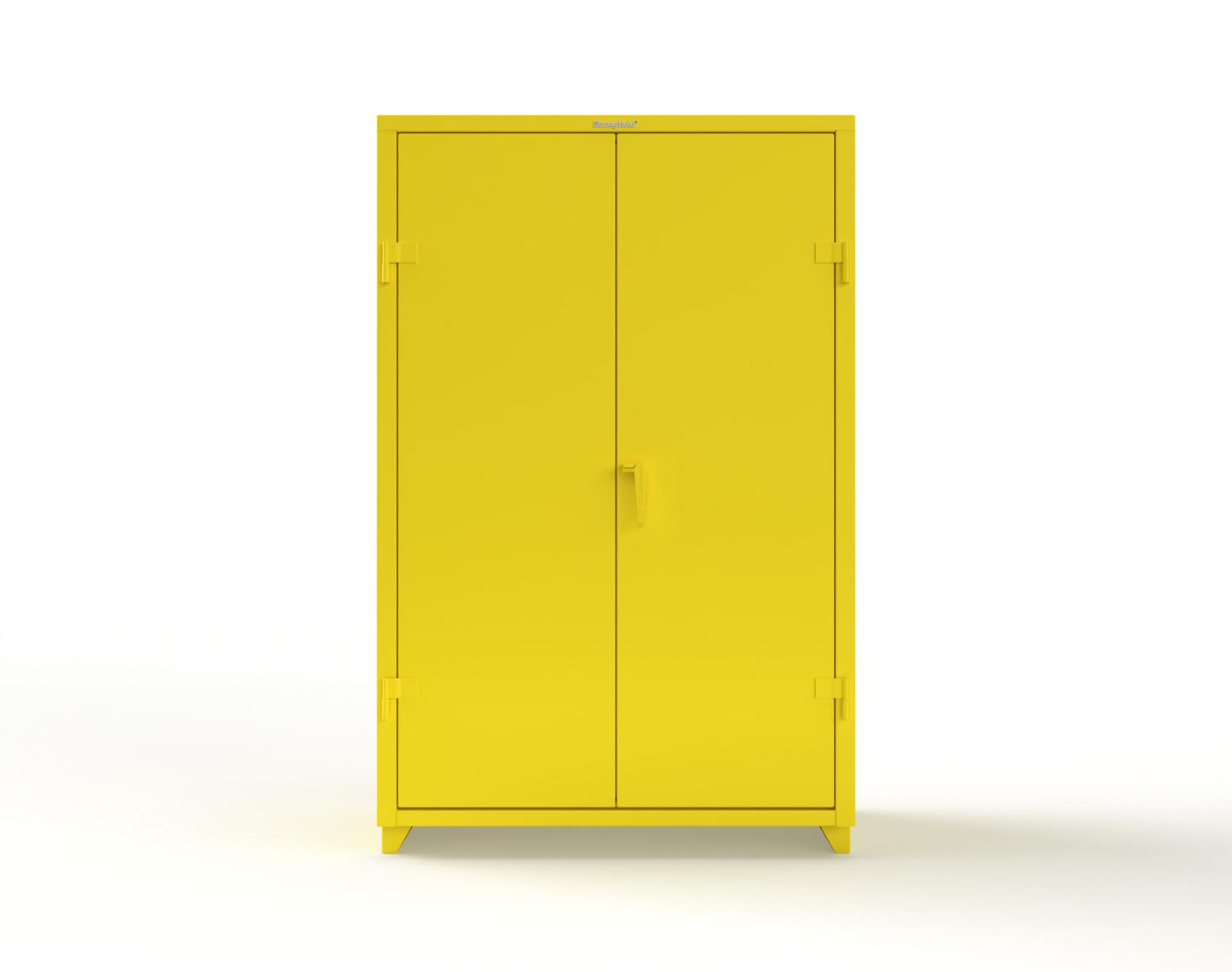 Extra Heavy Duty 14 GA Uniform Cabinet with 7 Drawers, 3 Shelves - 48 In. W x 24 In. D x 75 In. H - 46-W-243-7DB-L-1021