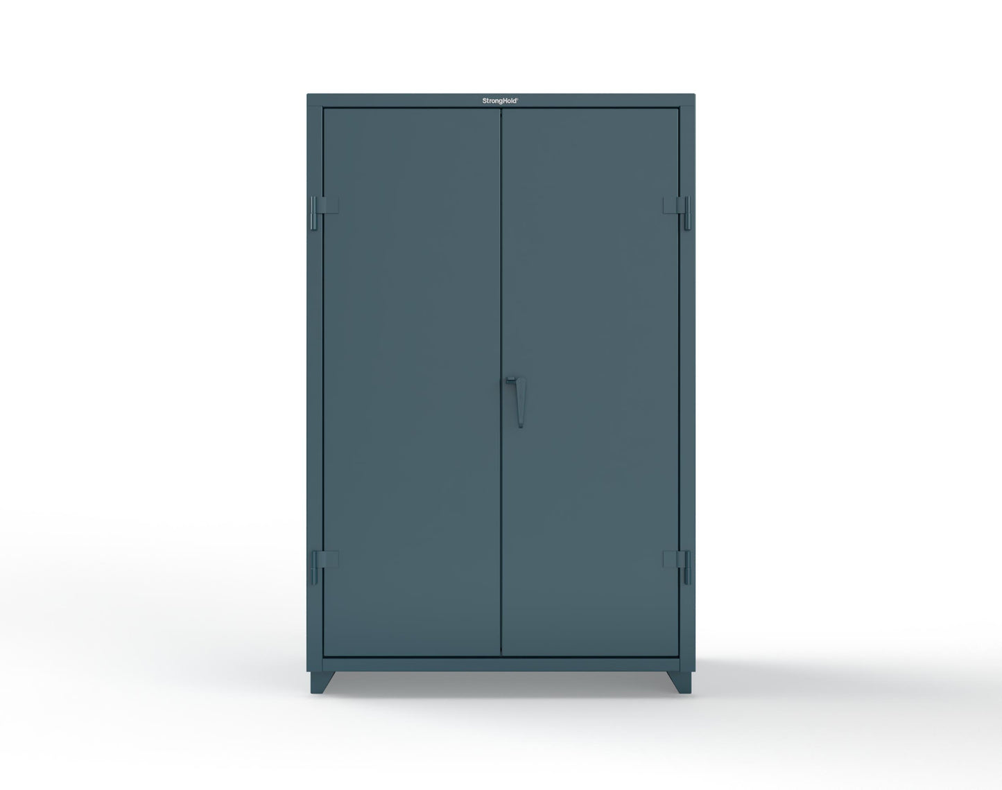 Extra Heavy Duty 14 GA Uniform Cabinet with 7 Drawers, 3 Shelves - 48 In. W x 24 In. D x 75 In. H - 46-W-243-7DB-L-5001