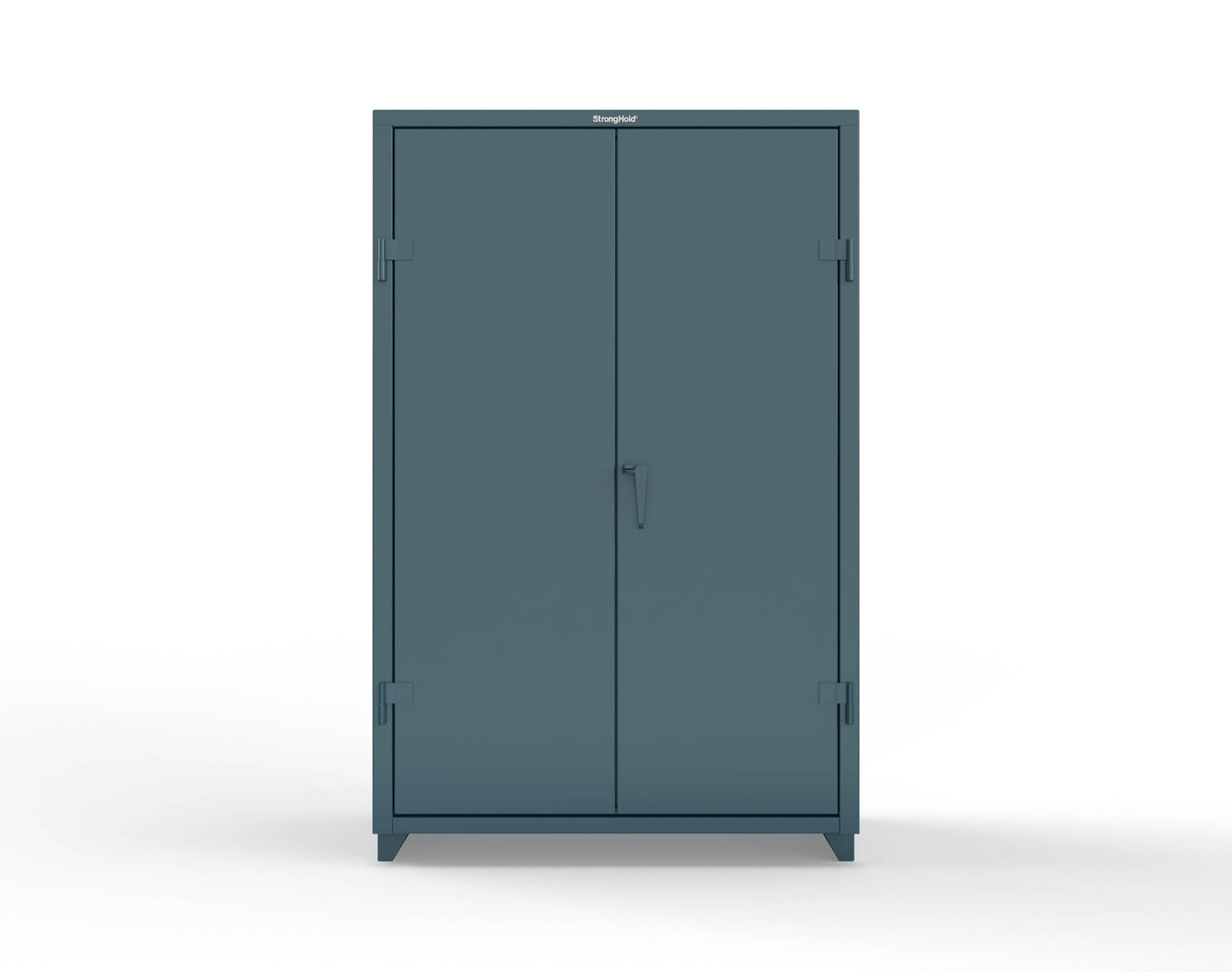 Extra Heavy Duty 14 GA Uniform Cabinet with 4 Shelves - 48 In. W x 24 In. D x 75 In. H - 46-W-244-L-5001