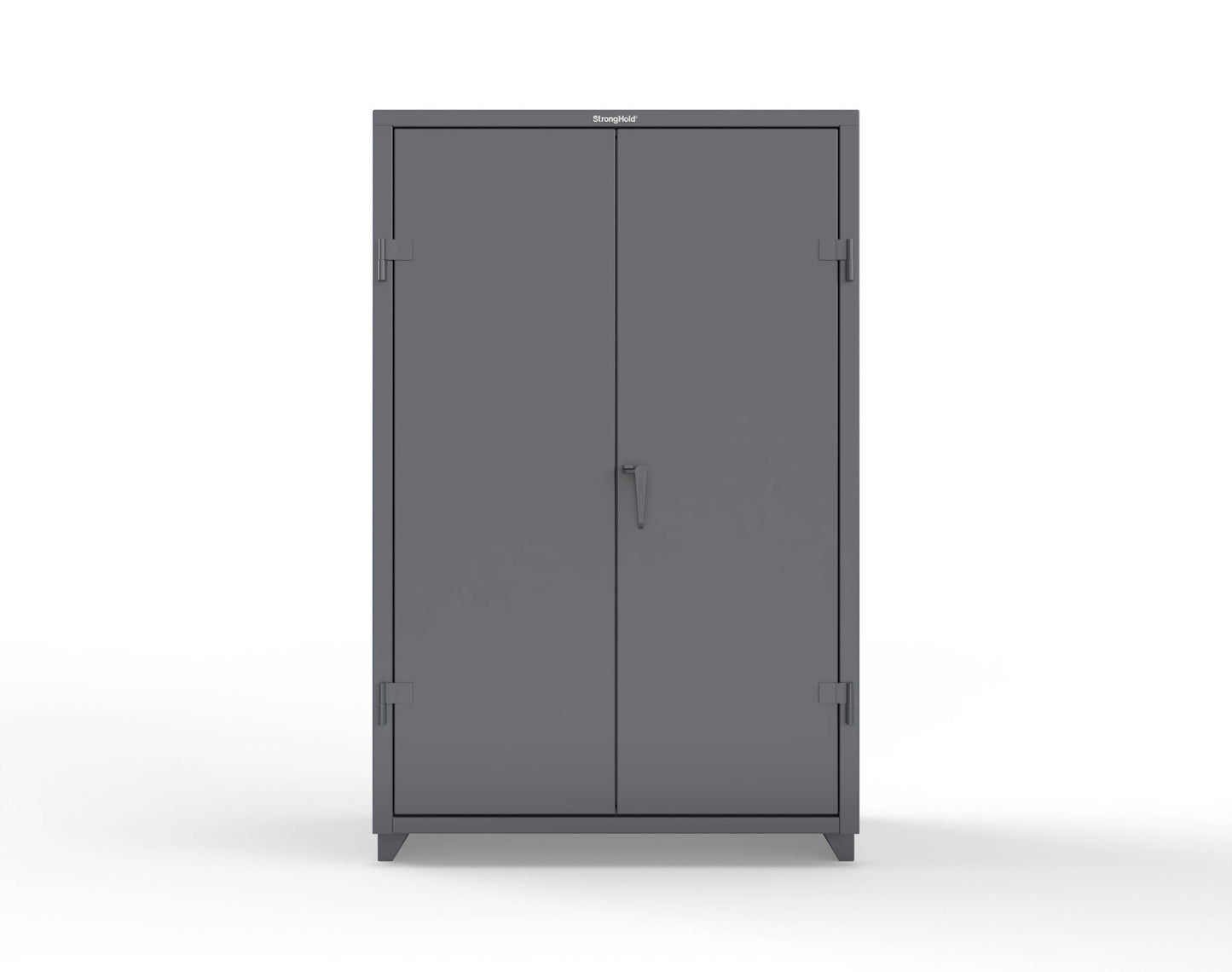 Extra Heavy Duty 14 GA Uniform Cabinet with 4 Shelves - 48 In. W x 24 In. D x 75 In. H - 46-W-244-L-7024