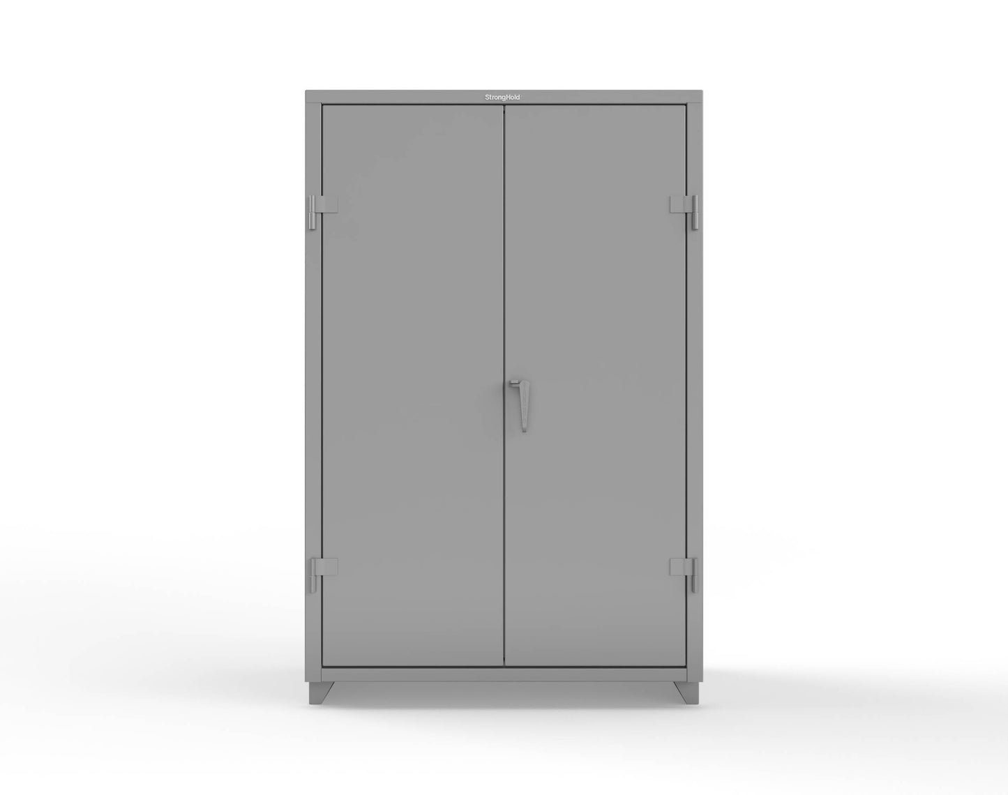 Extra Heavy Duty 14 GA Uniform Cabinet with 4 Shelves - 48 In. W x 24 In. D x 75 In. H - 46-W-244-L-7037