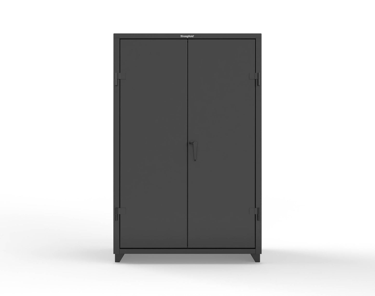 Extra Heavy Duty 14 GA Uniform Cabinet with 4 Shelves - 48 In. W x 24 In. D x 75 In. H - 46-W-244-L-9005