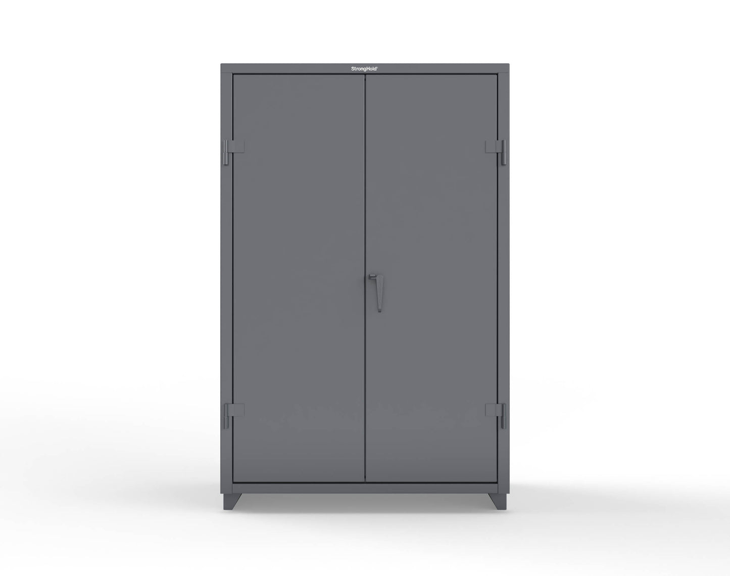 Extra Heavy Duty 14 GA Uniform Cabinet with 5 Shelves - 48 In. W x 24 In. D x 75 In. H - 46-W-245-L-7024