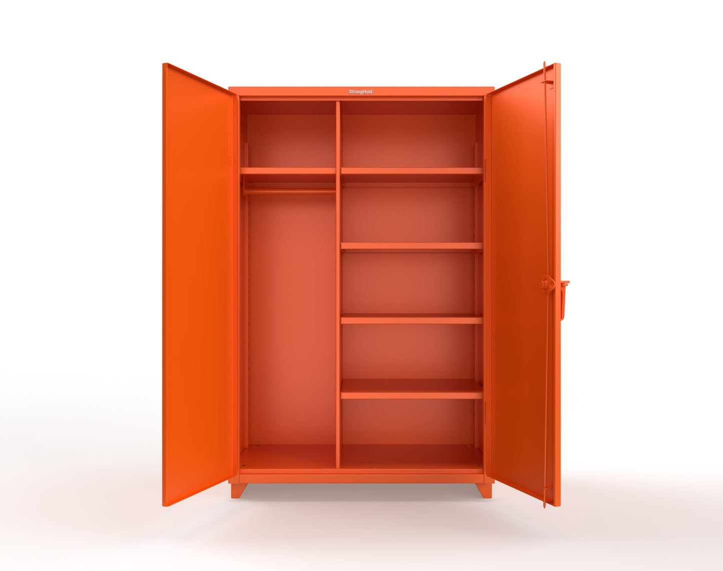 Extra Heavy Duty 14 GA Uniform Cabinet with 5 Shelves - 48 In. W x 24 In. D x 75 In. H - 46-W-245-L-2009