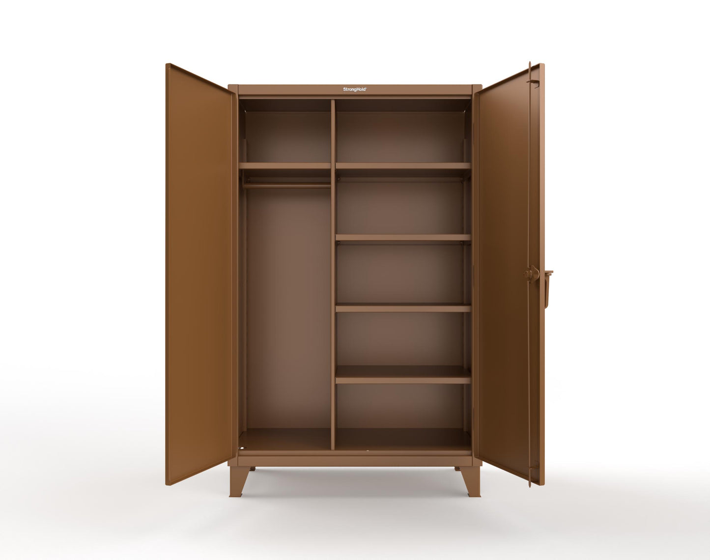 Extreme Duty 12 GA Uniform Cabinet with 5 Shelves - 48 In. W x 24 In. D x 78 In. H - 46-W-245-8008
