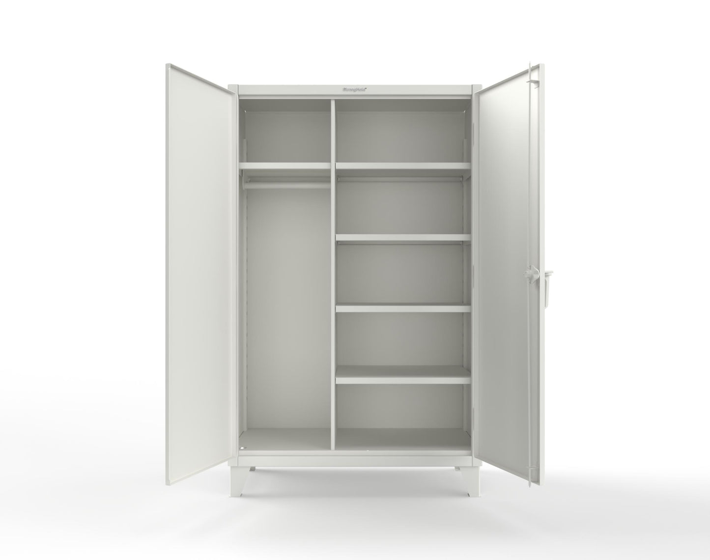 Extreme Duty 12 GA Uniform Cabinet with 5 Shelves - 48 In. W x 24 In. D x 78 In. H - 46-W-245-9003