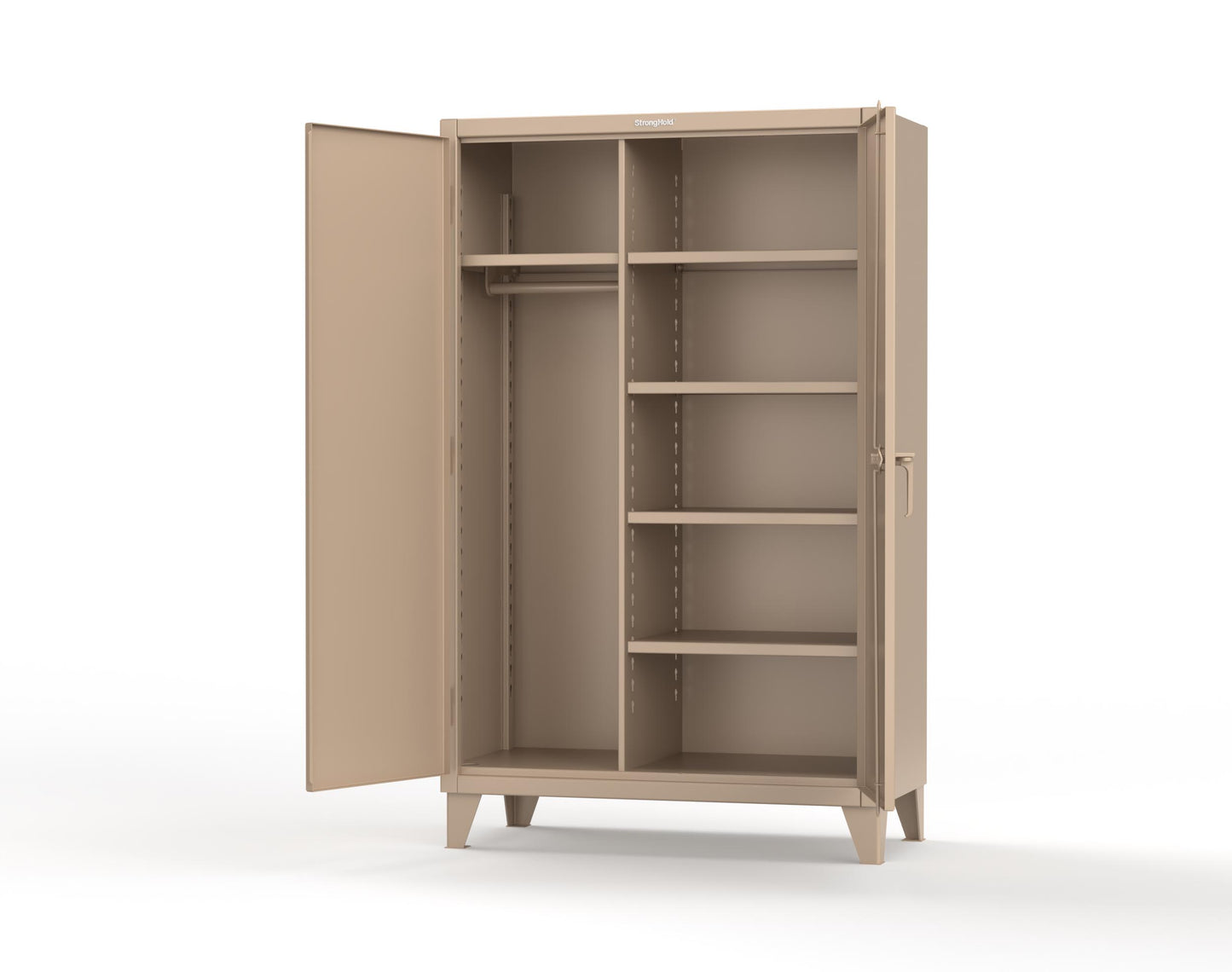 Extreme Duty 12 GA Uniform Cabinet with 5 Shelves - 48 In. W x 24 In. D x 78 In. H - 46-W-245-1019