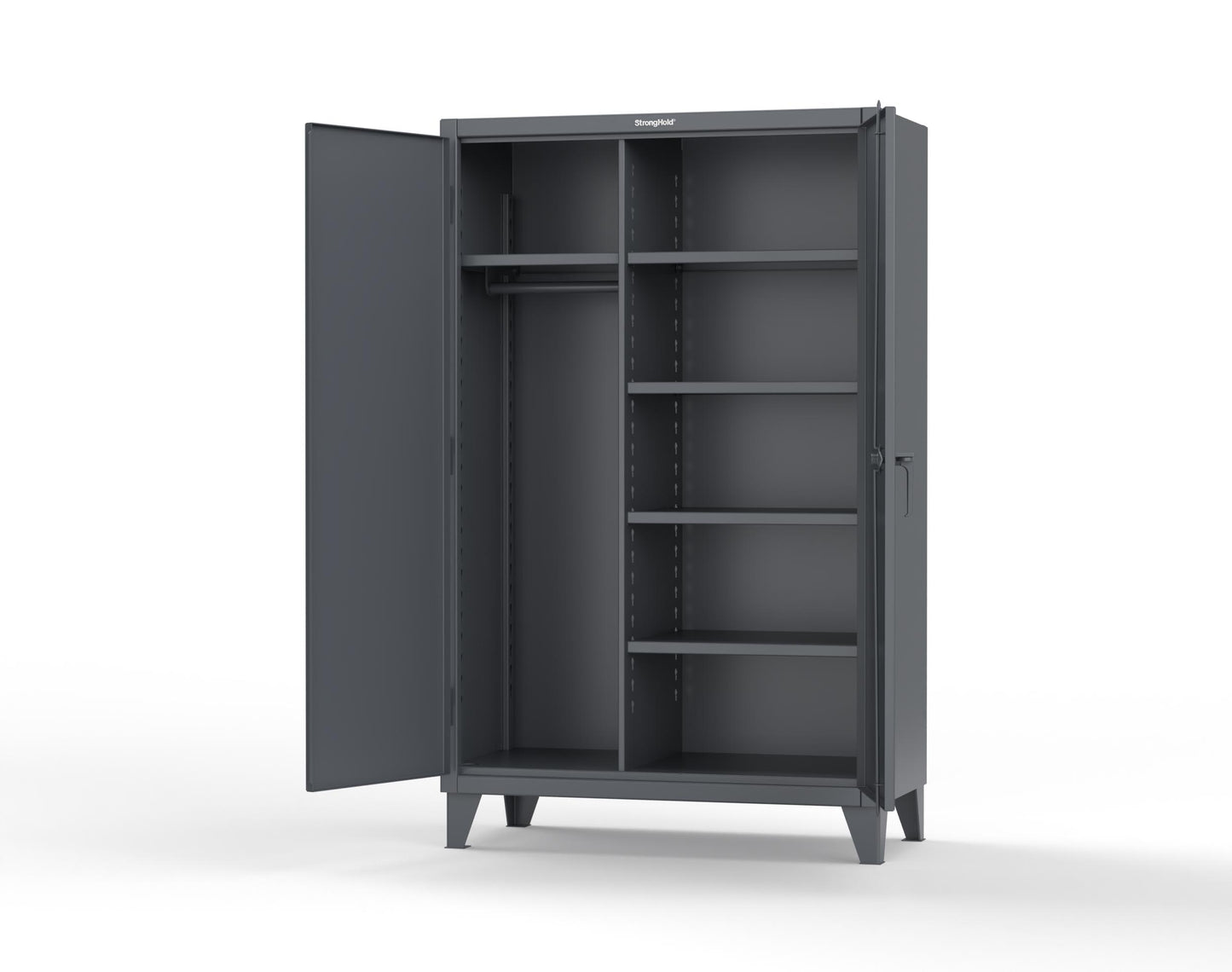 Extreme Duty 12 GA Uniform Cabinet with 5 Shelves - 48 In. W x 24 In. D x 78 In. H - 46-W-245-7024
