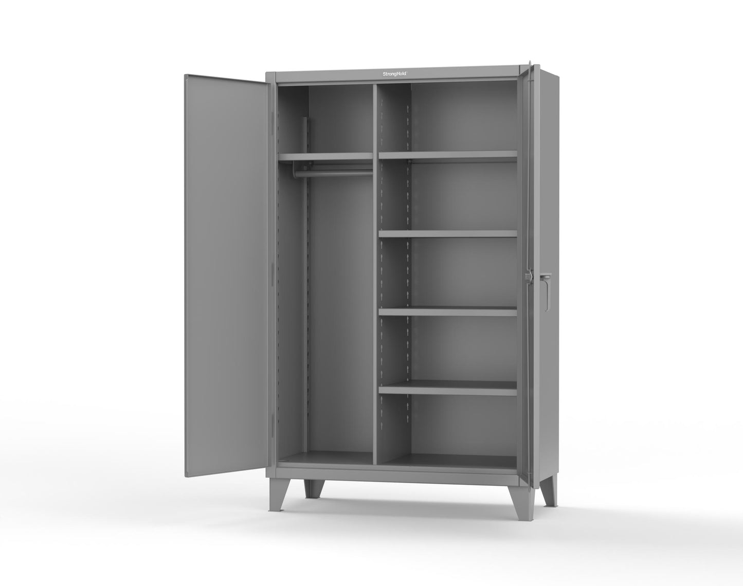 Extreme Duty 12 GA Uniform Cabinet with 5 Shelves - 48 In. W x 24 In. D x 78 In. H - 46-W-245-7037