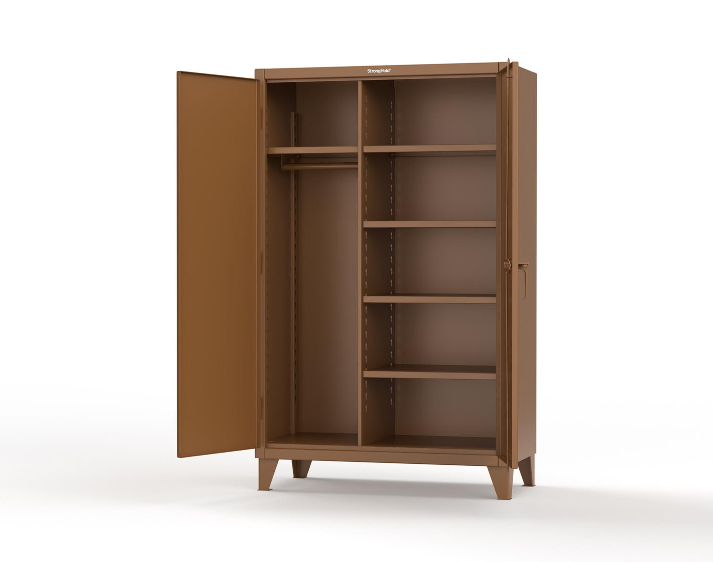 Extreme Duty 12 GA Uniform Cabinet with 5 Shelves - 48 In. W x 24 In. D x 78 In. H - 46-W-245-8008