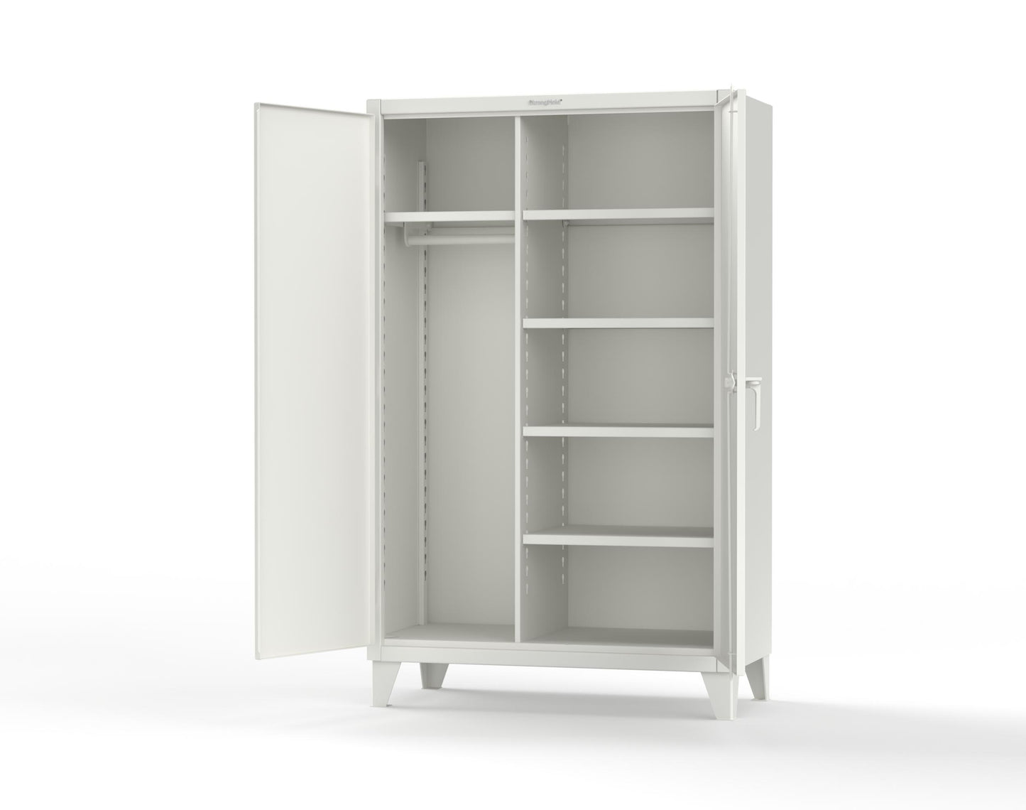 Extreme Duty 12 GA Uniform Cabinet with 5 Shelves - 48 In. W x 24 In. D x 78 In. H - 46-W-245-9003