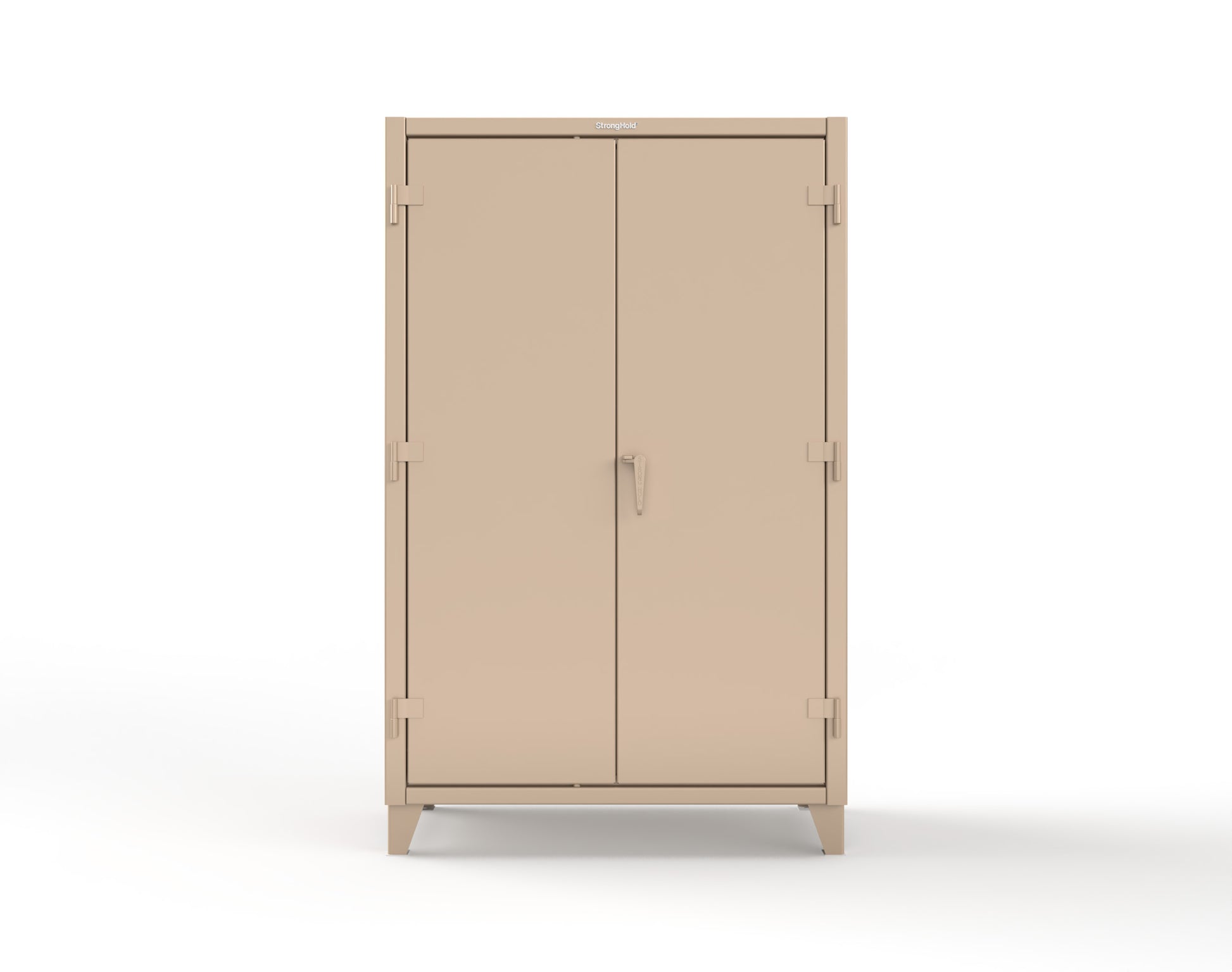 Extreme Duty 12 GA Uniform Cabinet with 48 Bins, 7 Drawers, 3 Shelves - 48 In. W x 24 In. D x 78 In. H - 46-WBD-243-7DBLD-1019