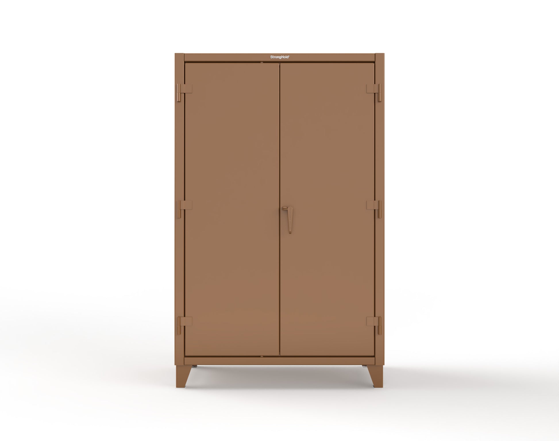 Extreme Duty 12 GA Uniform Cabinet with 48 Bins, 7 Drawers, 3 Shelves - 48 In. W x 24 In. D x 78 In. H - 46-WBD-243-7DBLD-8008