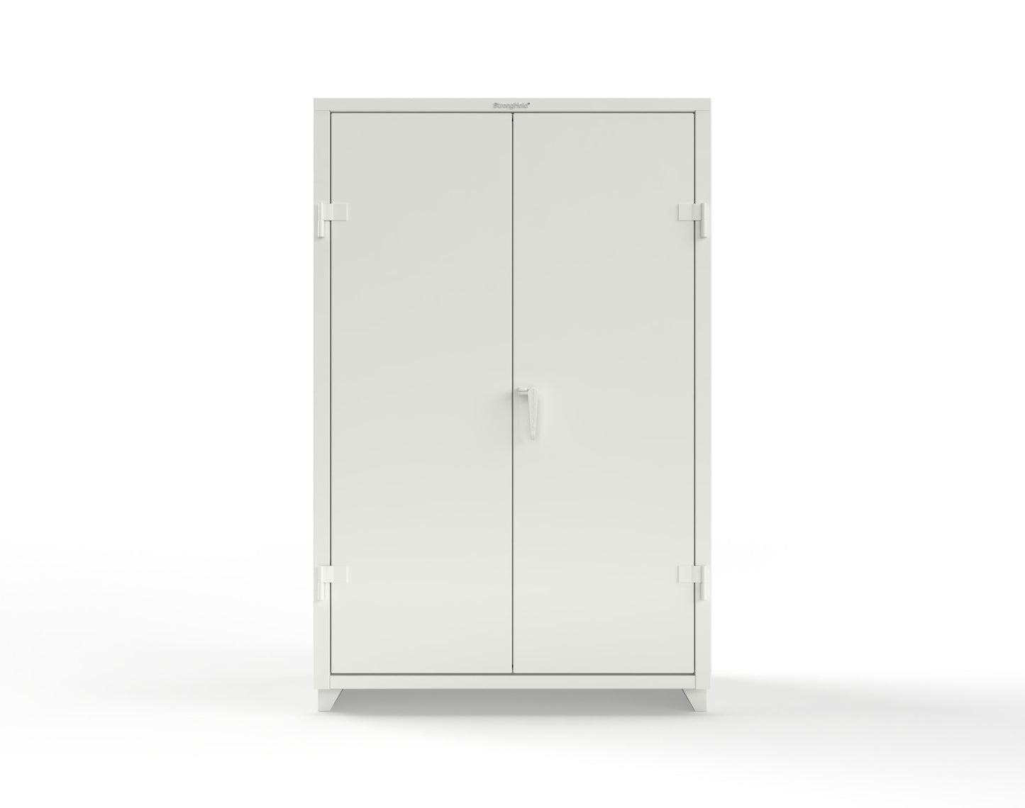 Extra Heavy Duty 14 GA Uniform Cabinet with Hanger Rod, 1 Shelf - 48 In. W x 24 In. D x 75 In. H - 46-WR-241-L-9003
