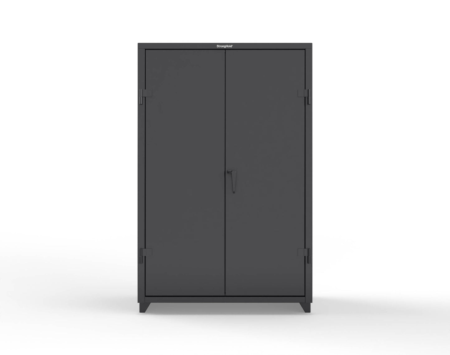 Extra Heavy Duty 14 GA Uniform Cabinet with Hanger Rod, 1 Shelf - 48 In. W x 24 In. D x 75 In. H - 46-WR-241-L-9005