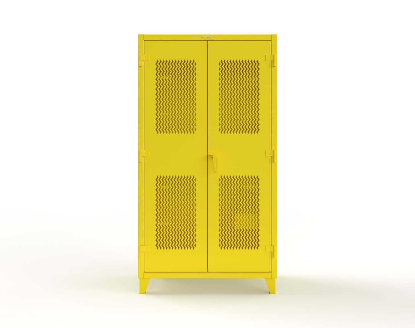 Extreme Duty 12 GA Rigging Cabinet with Ventilated Doors with Short & Long Hangers - 48 in. W x 24 in. D x 90 in. H - 47-VBS-240-21H-1021