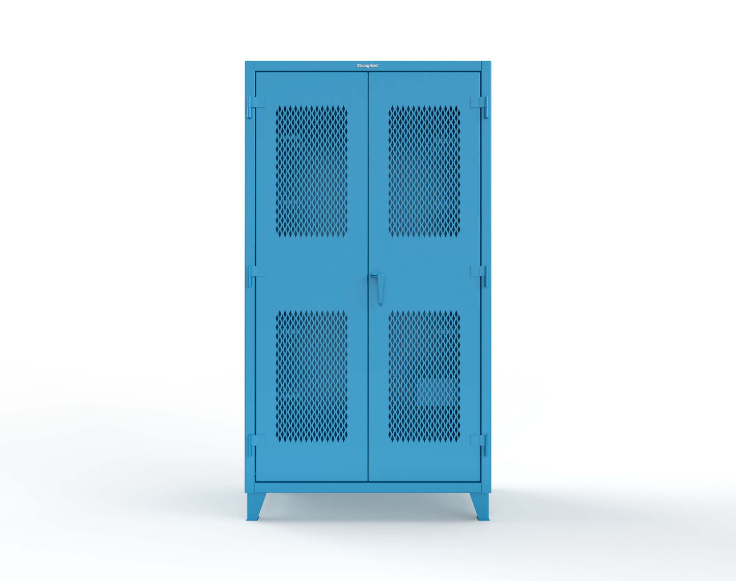 Extreme Duty 12 GA Rigging Cabinet with Ventilated Doors with Short & Long Hangers - 48 in. W x 24 in. D x 90 in. H - 47-VBS-240-21H-5012