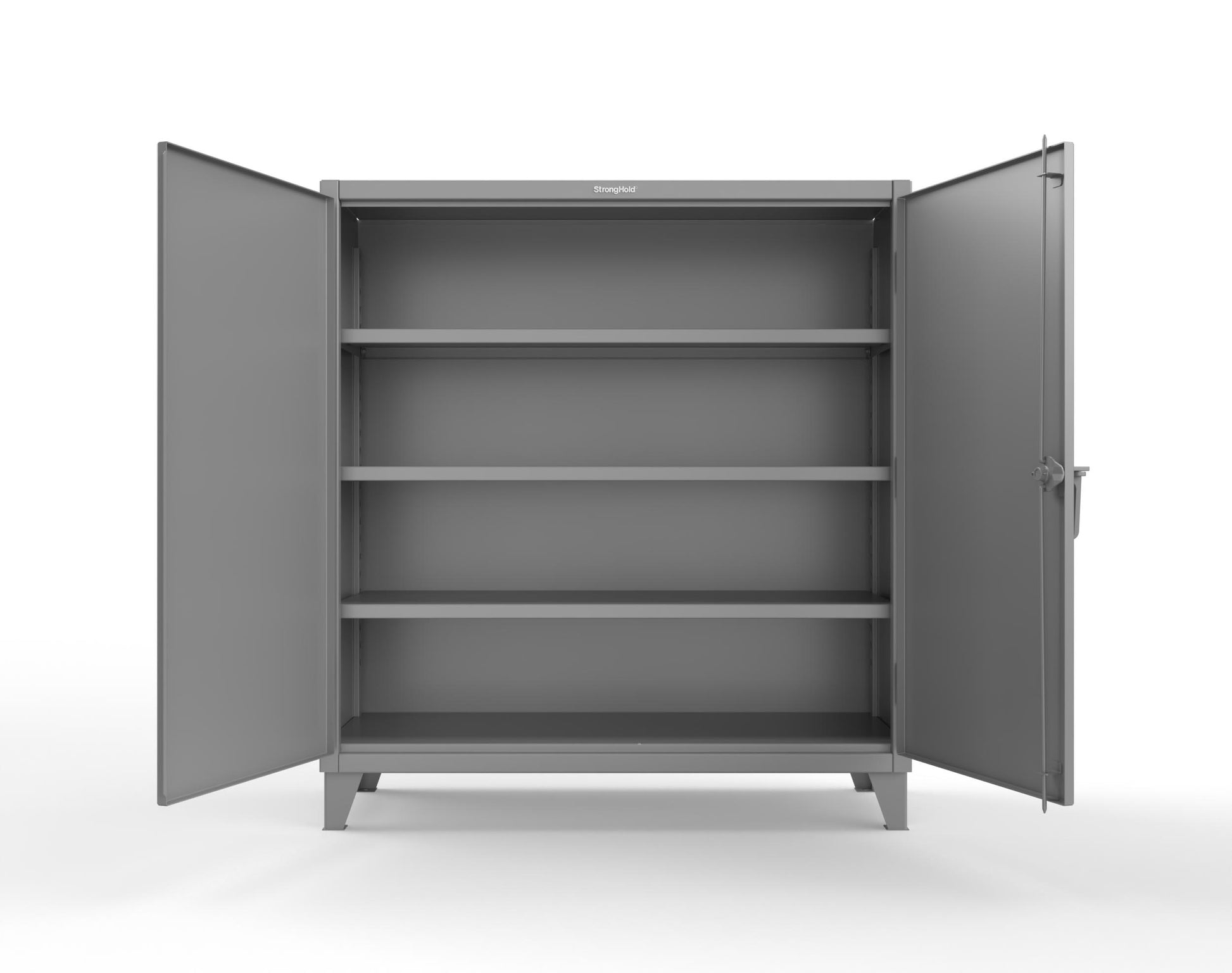 Extreme Duty 12 GA Cabinet with 3 Shelves - 60 In. W x 24 In. D x 66 In. H - 55-243-7037