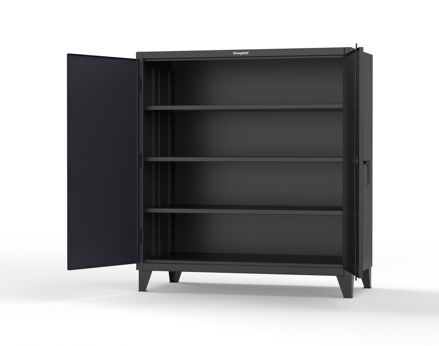 Extreme Duty 12 GA Cabinet with 3 Deep Shelves - 60 In. W x 30 In. D x 66 In. H - 55-303-9005