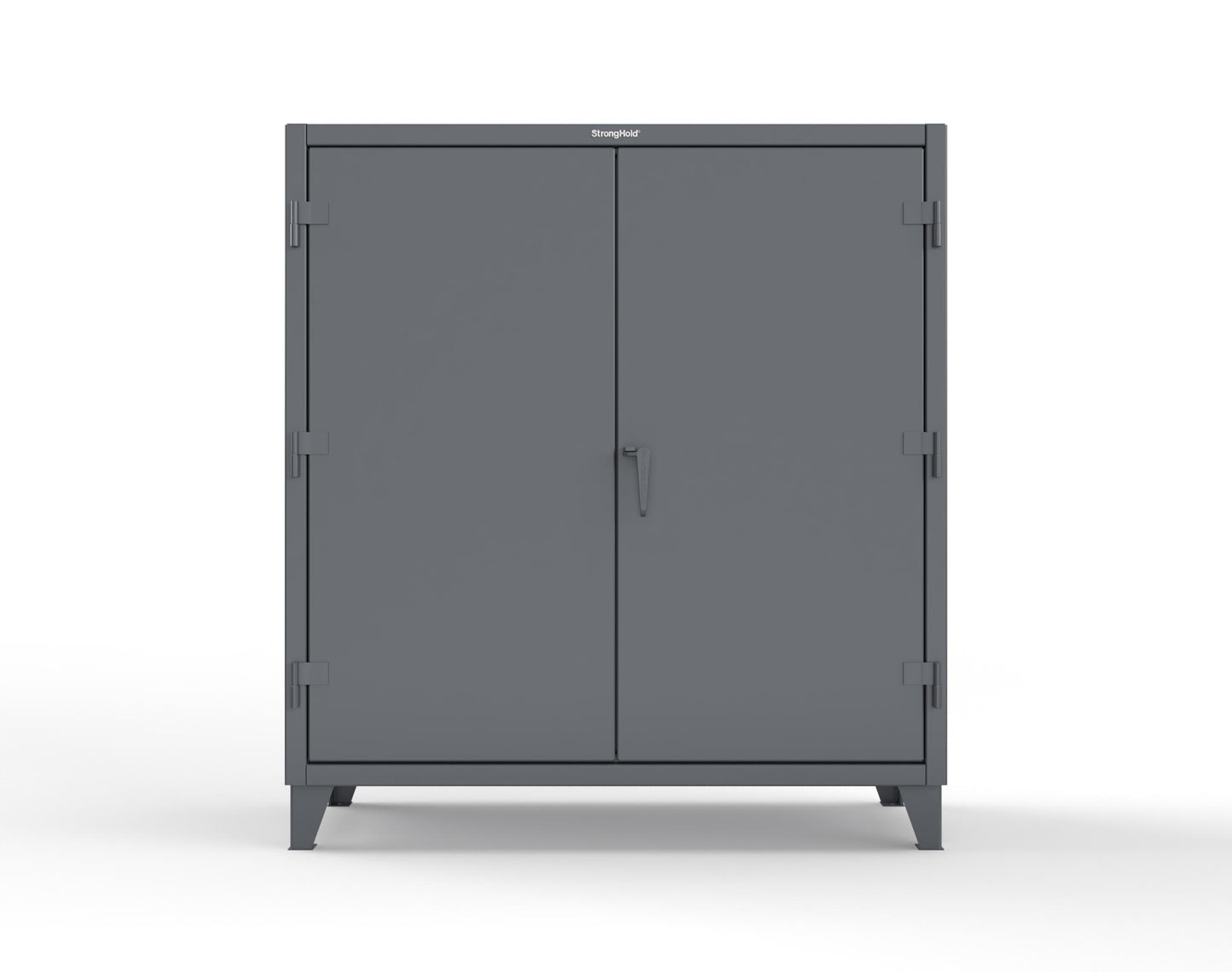 Extreme Duty 12 GA Janitorial Cabinet with 3 Shelves - 60 In. W x 24 In. D x 66 In. H - 55-BC-243-7024