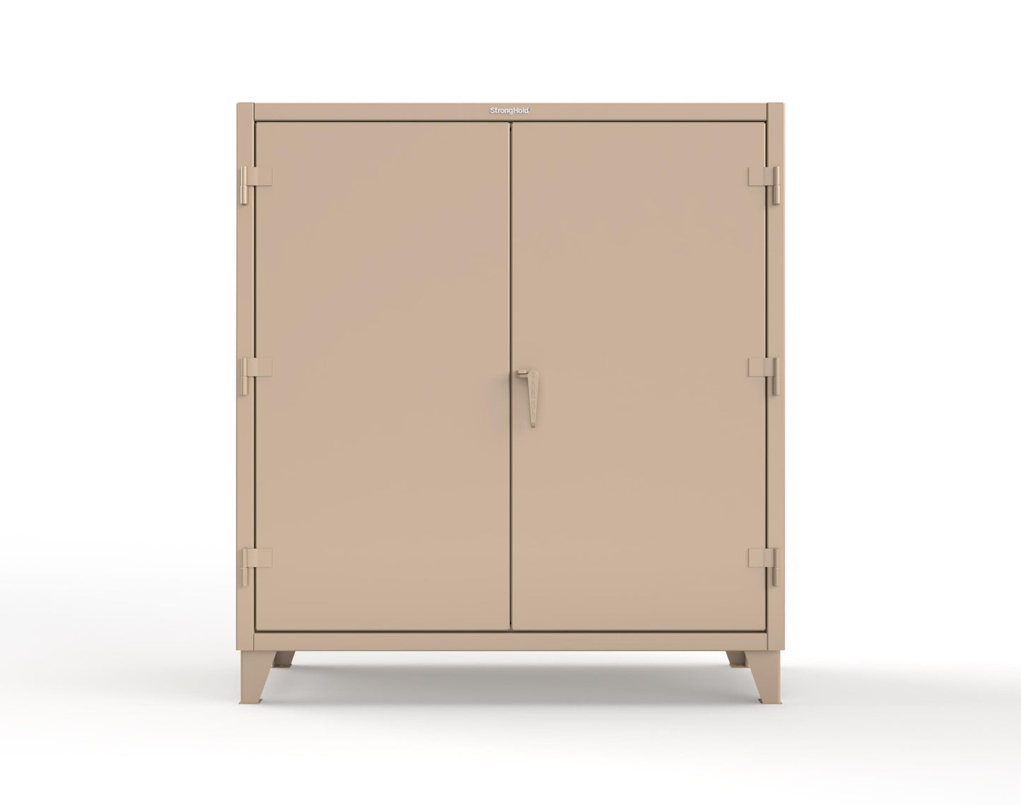 Extreme Duty 12 GA Janitorial Cabinet with 3 Shelves - 60 In. W x 24 In. D x 66 In. H - 55-BC-243-1019