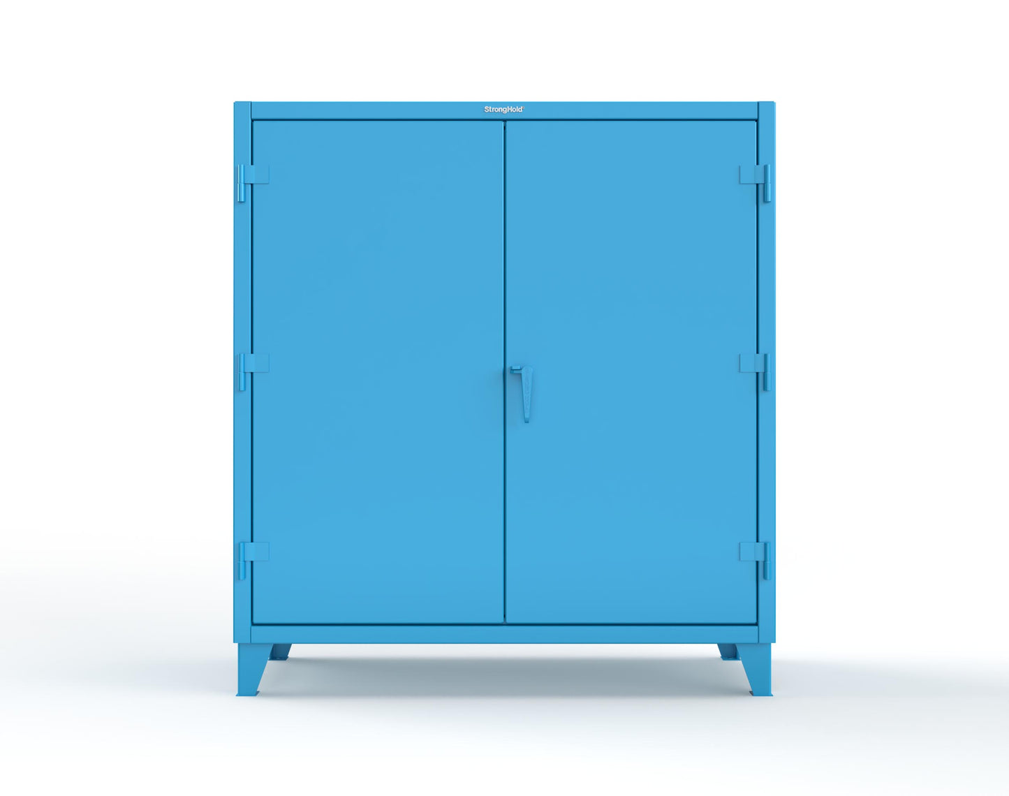 Extreme Duty 12 GA Janitorial Cabinet with 3 Shelves - 60 In. W x 24 In. D x 66 In. H - 55-BC-243-5012