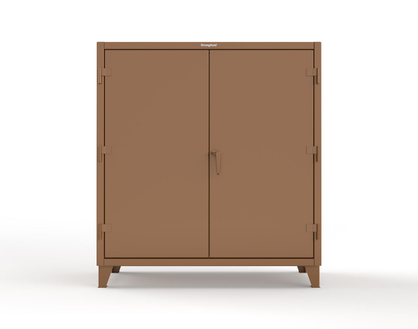 Extreme Duty 12 GA Janitorial Cabinet with 3 Shelves - 60 In. W x 24 In. D x 66 In. H - 55-BC-243-8008