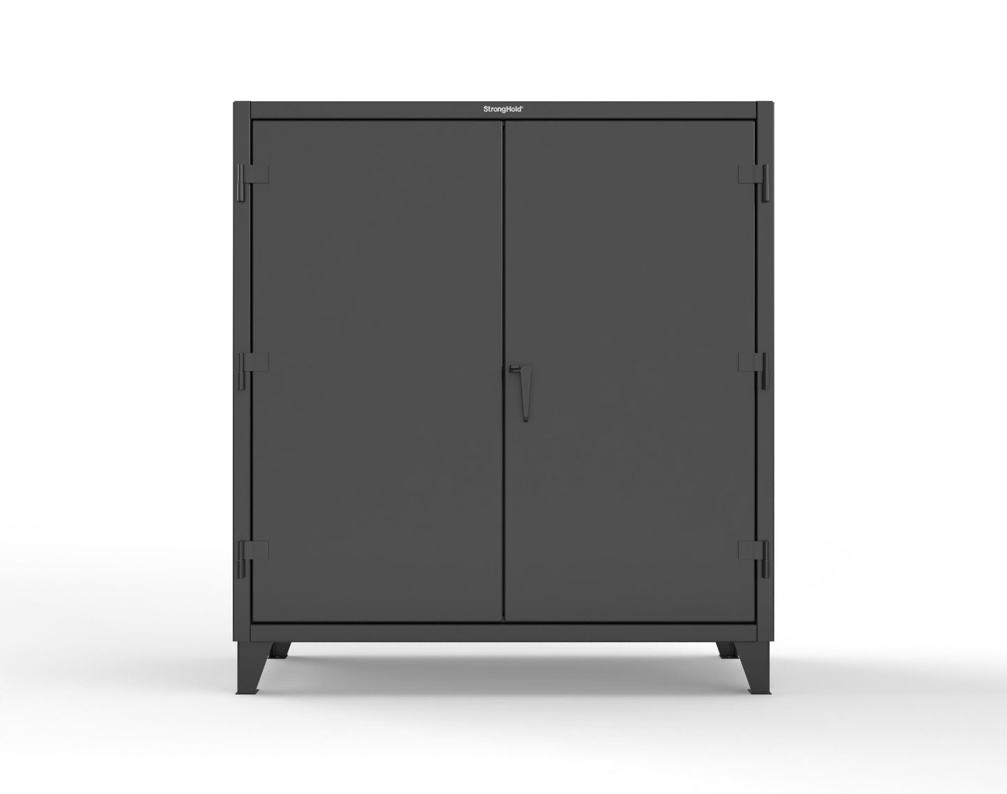 Extreme Duty 12 GA Janitorial Cabinet with 3 Shelves - 60 In. W x 24 In. D x 66 In. H - 55-BC-243-9005