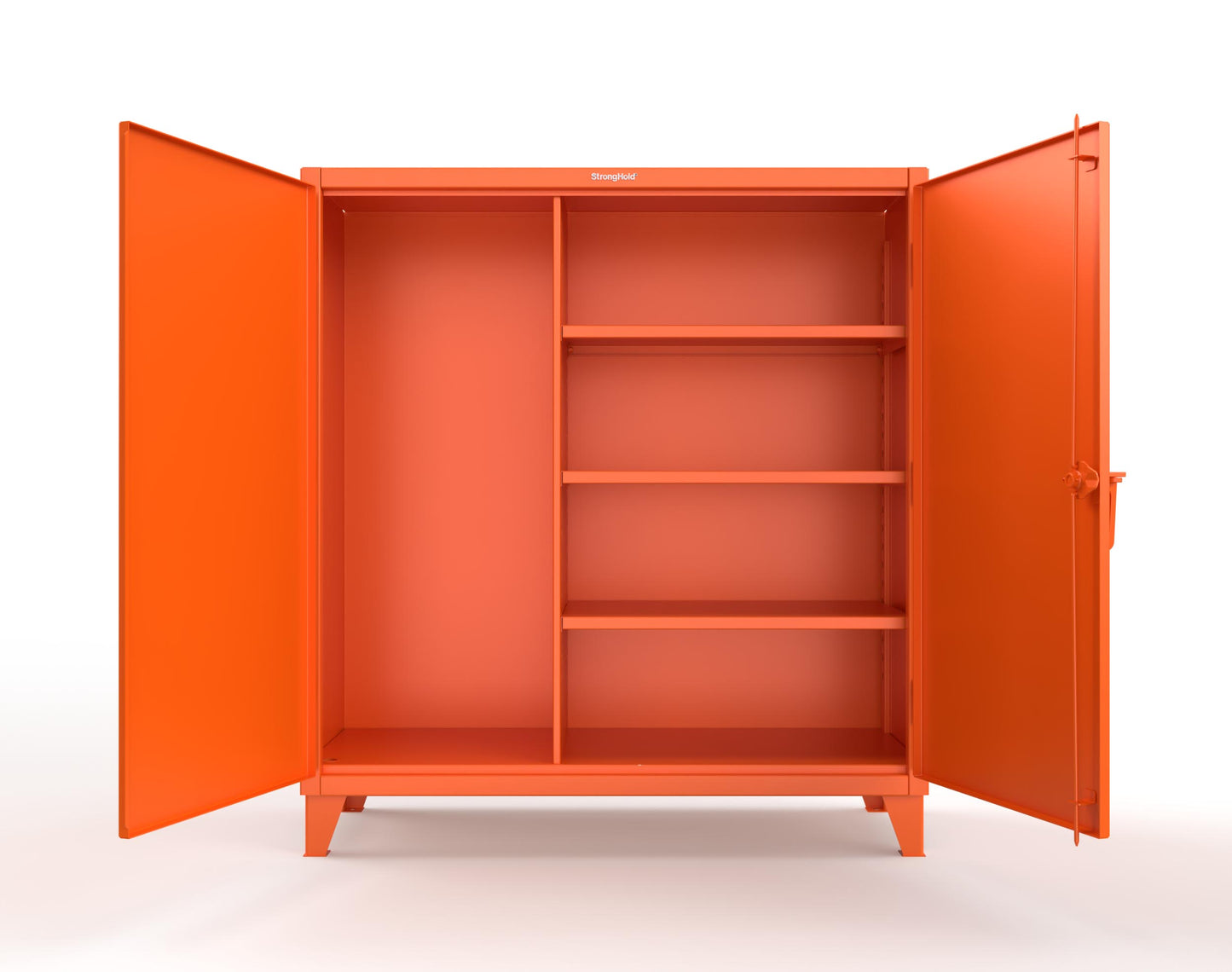 Extreme Duty 12 GA Janitorial Cabinet with 3 Shelves - 60 In. W x 24 In. D x 66 In. H - 55-BC-243-2009